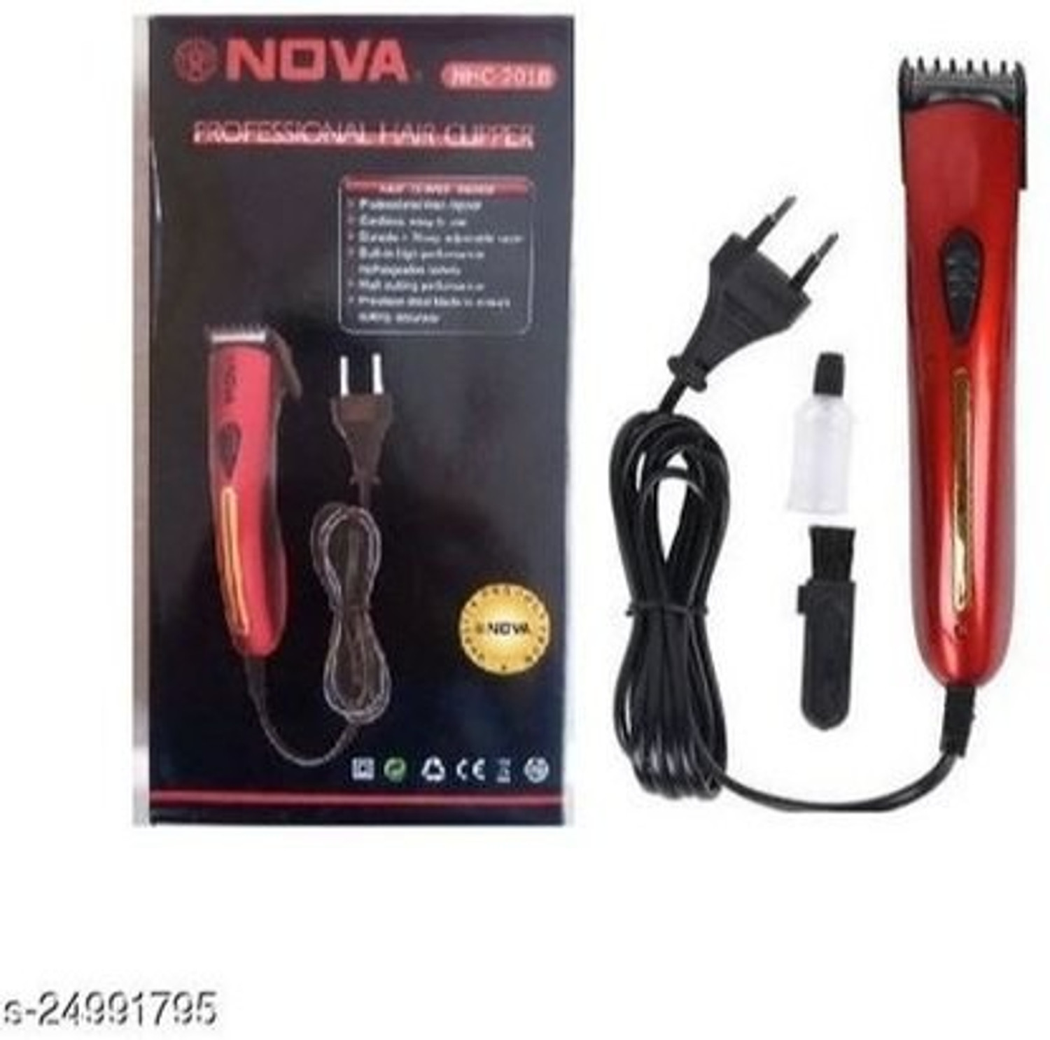 Image of vcre KM-201B (Non-Rechargeable) Direct Electric Power Trimmer 45 min Runtime 4 Length Settings
