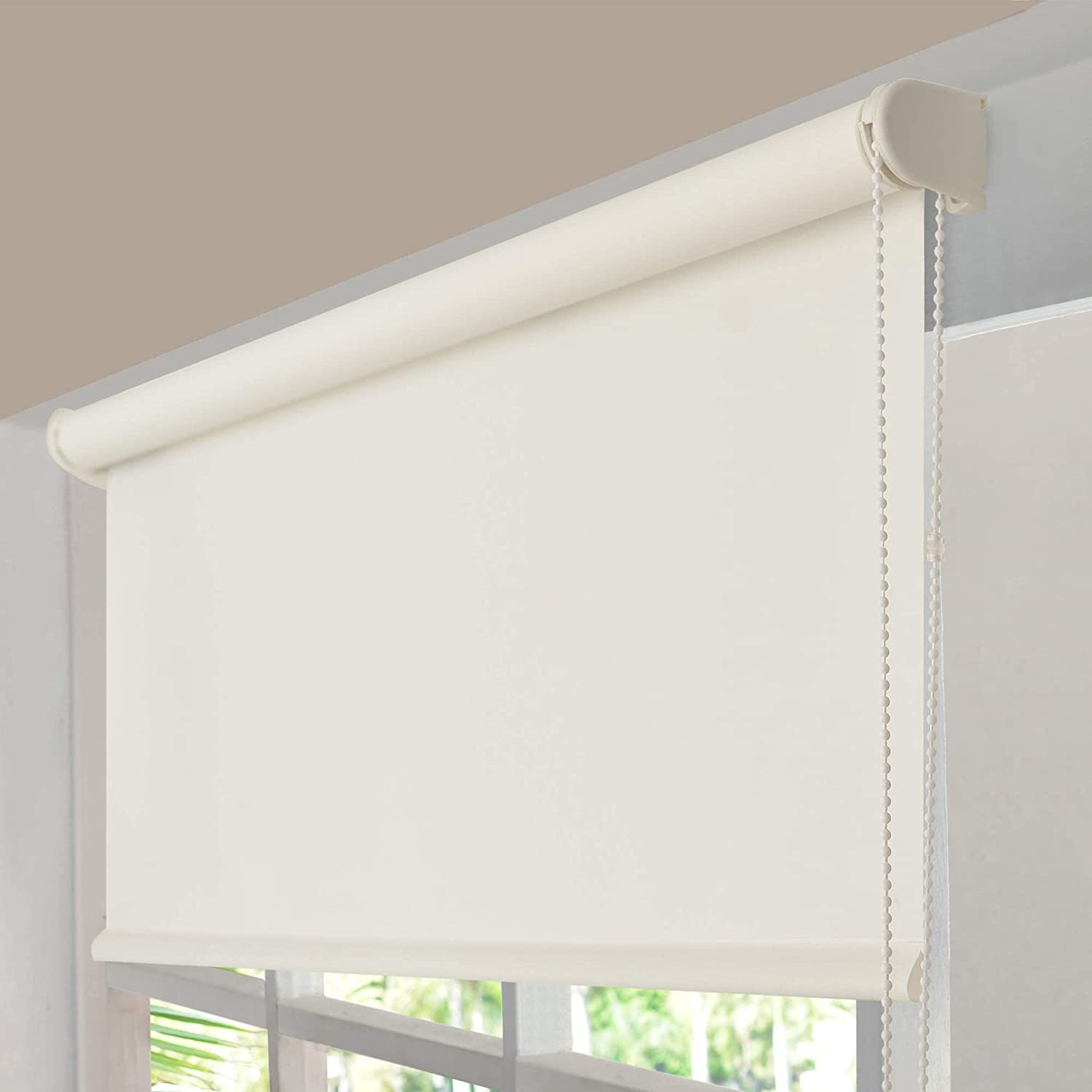 Image of Deco Window Roller Blind Cord Drawn In Window