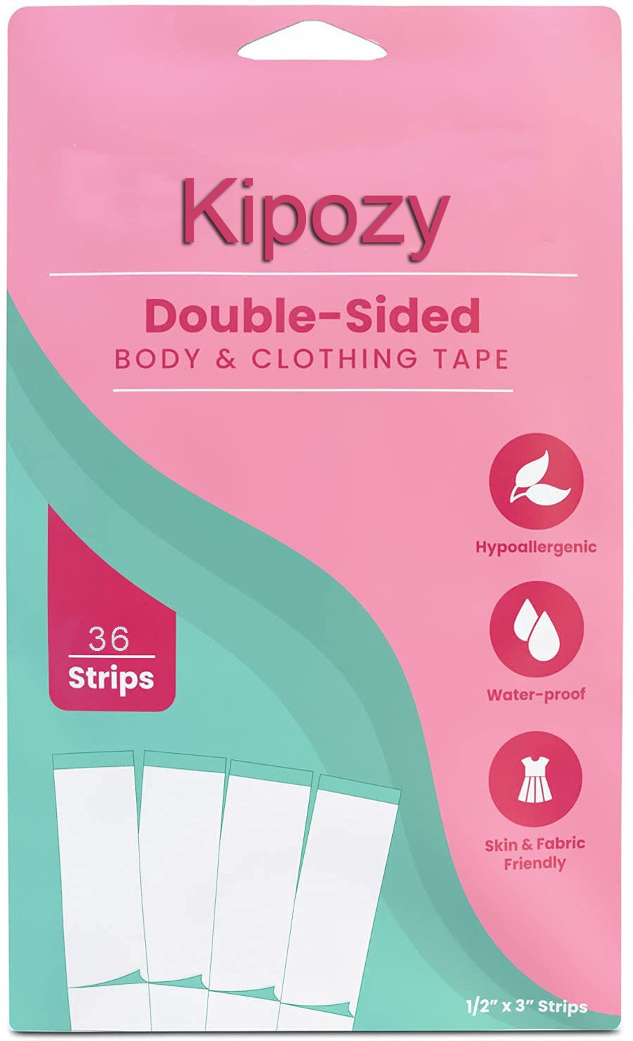 Image of Kipozy 36 Women Fashion tape Clothing & Body Strong Clear Bra Tape Strips Silicone Bra Strap Cushion