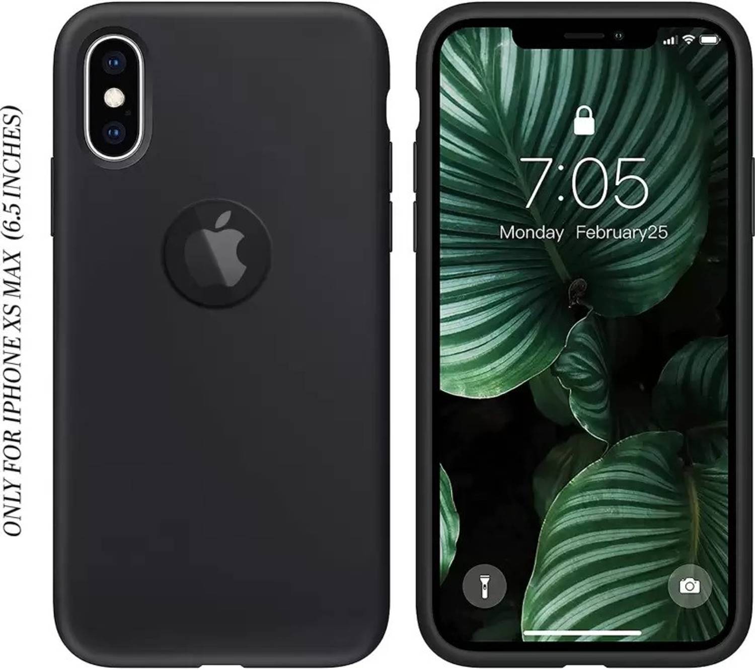 KRBL Black Back Cover for Apple iPhone XS Max