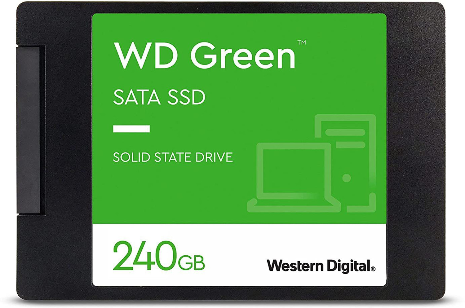 Image of WD Green 480 GB Desktop Green SATA III Internal Solid State Drive (SSD) (480GB 2.5-inch SATA III - WDS480G3G0A)