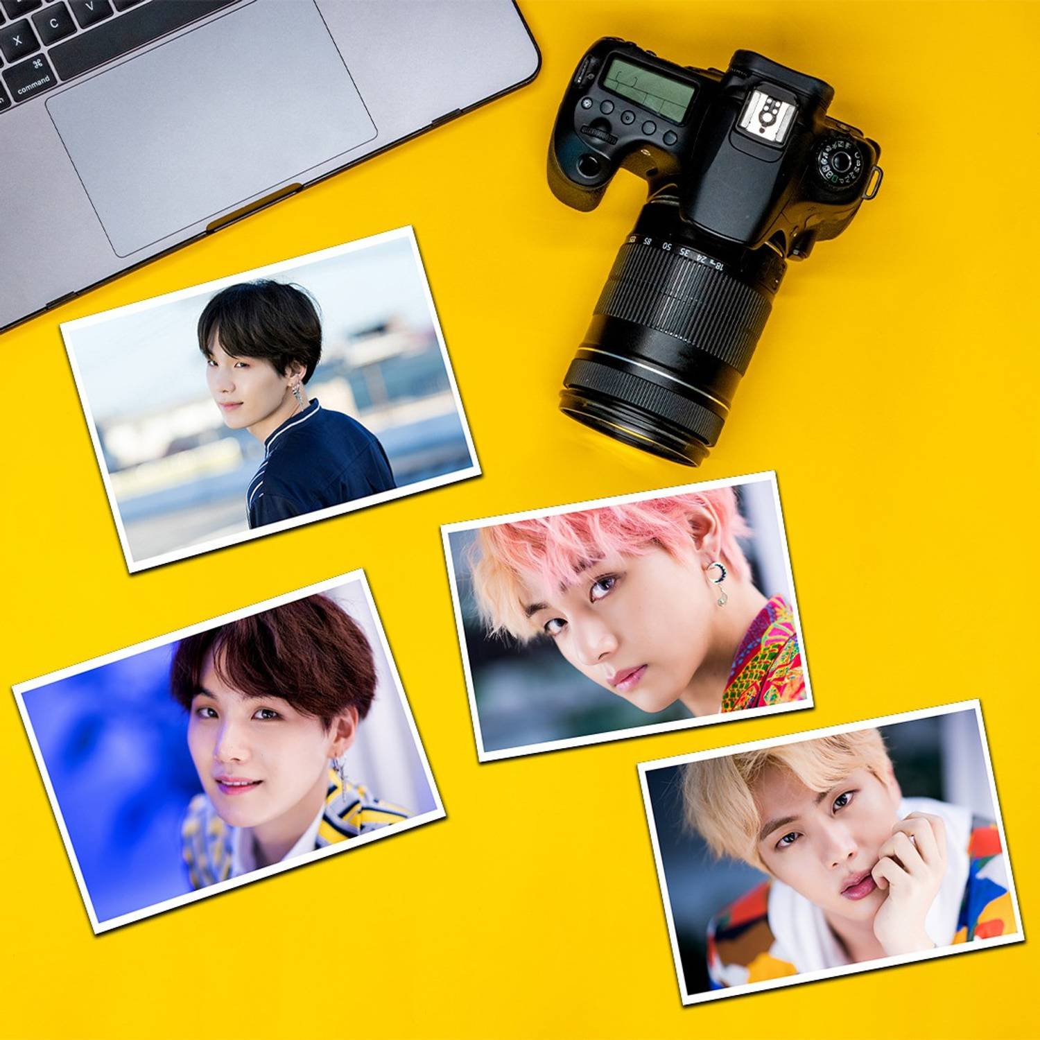 RINKON BTS Photo Cards Pack Of 20 For BTS Fans Jungkook Jimin V