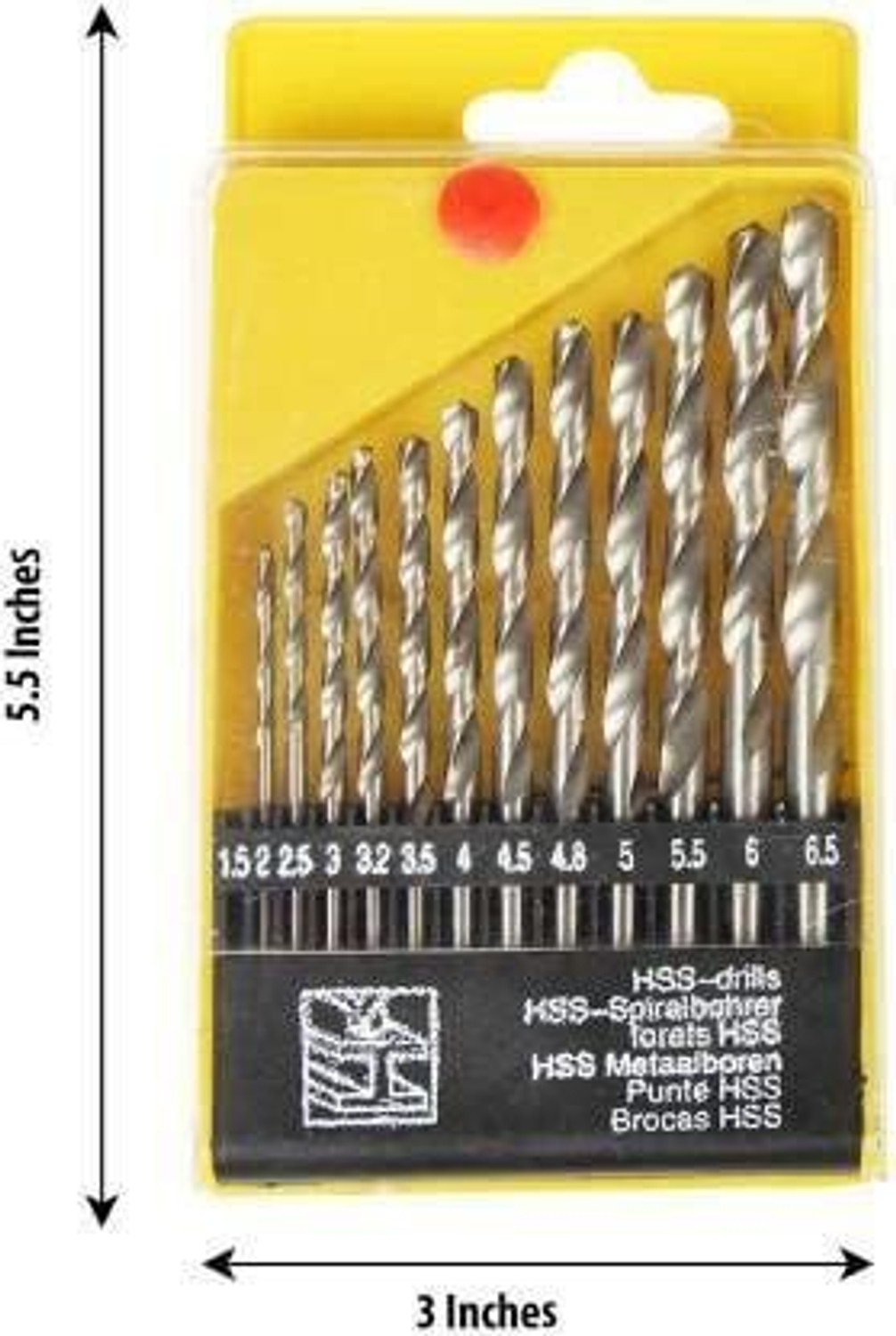 Image of Kshivi Premium 13 Pcs Of HSS Drill Bit Set for Drilling Wood Metal Plastic And 13mm Drill Chuck With SDS Adaptor Key Set Female 1 /2 inch 20 Unf Pack Of 2