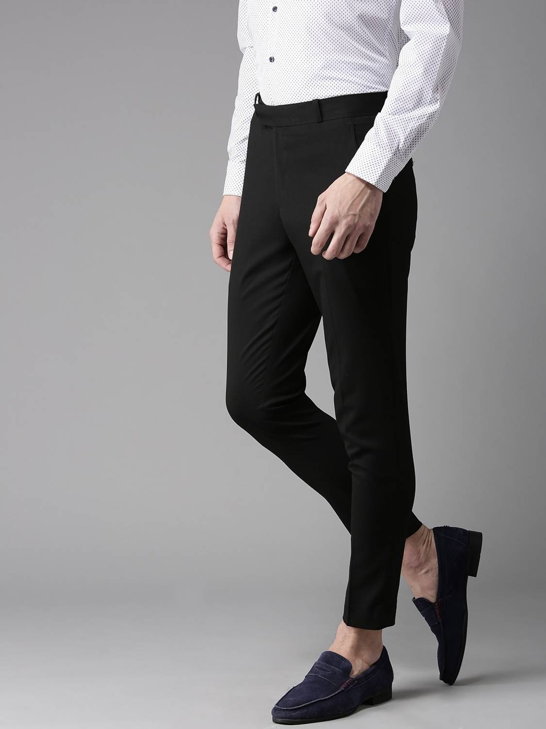 DENNISON Tapered Men Black Trousers - Image 3