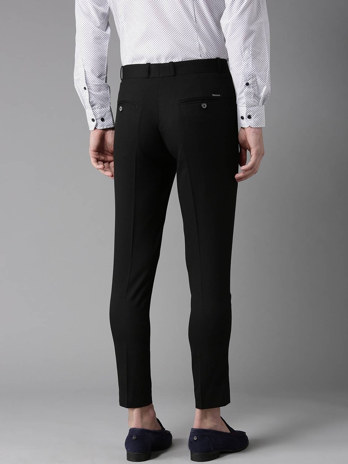 DENNISON Tapered Men Black Trousers - Image 2