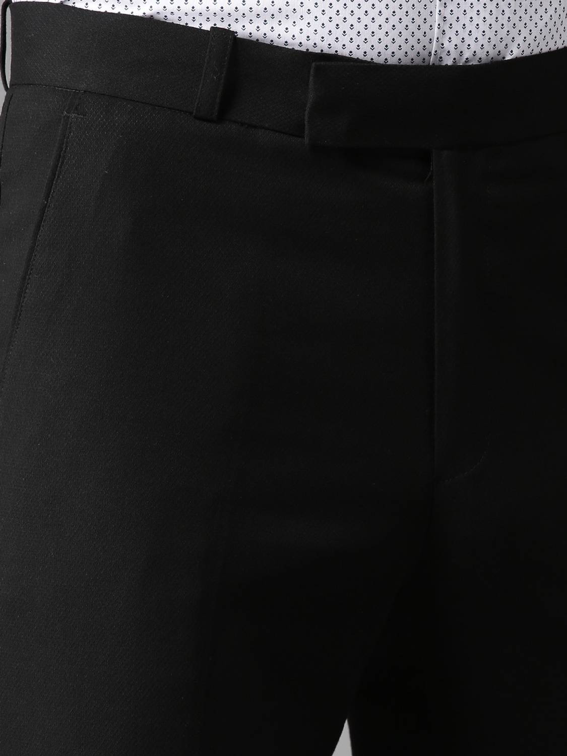 DENNISON Tapered Men Black Trousers - Image 4