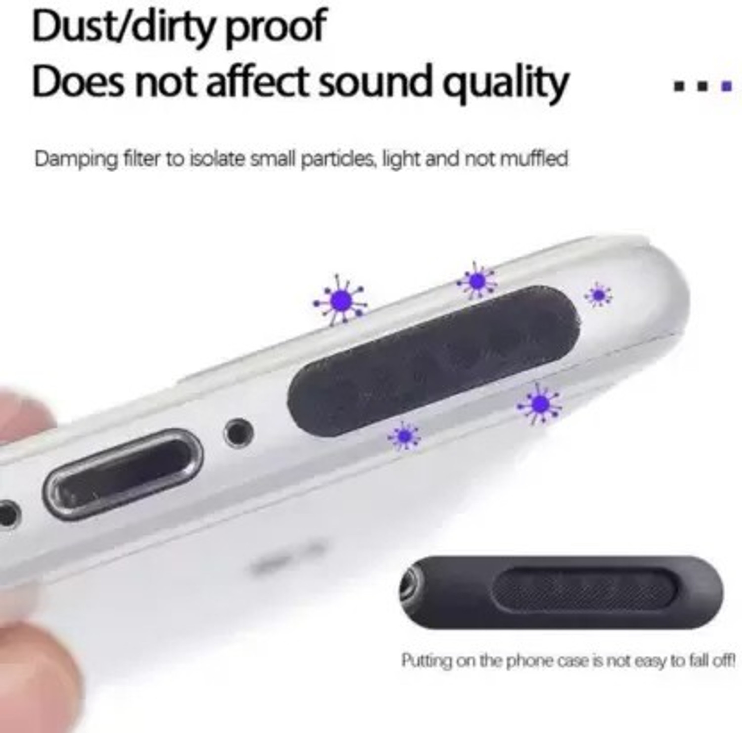 Image of Uzcell Mobile Speaker Dust Protector for Android & iPhone (Long 5 /Short 5 Pcs) Mobile Skin