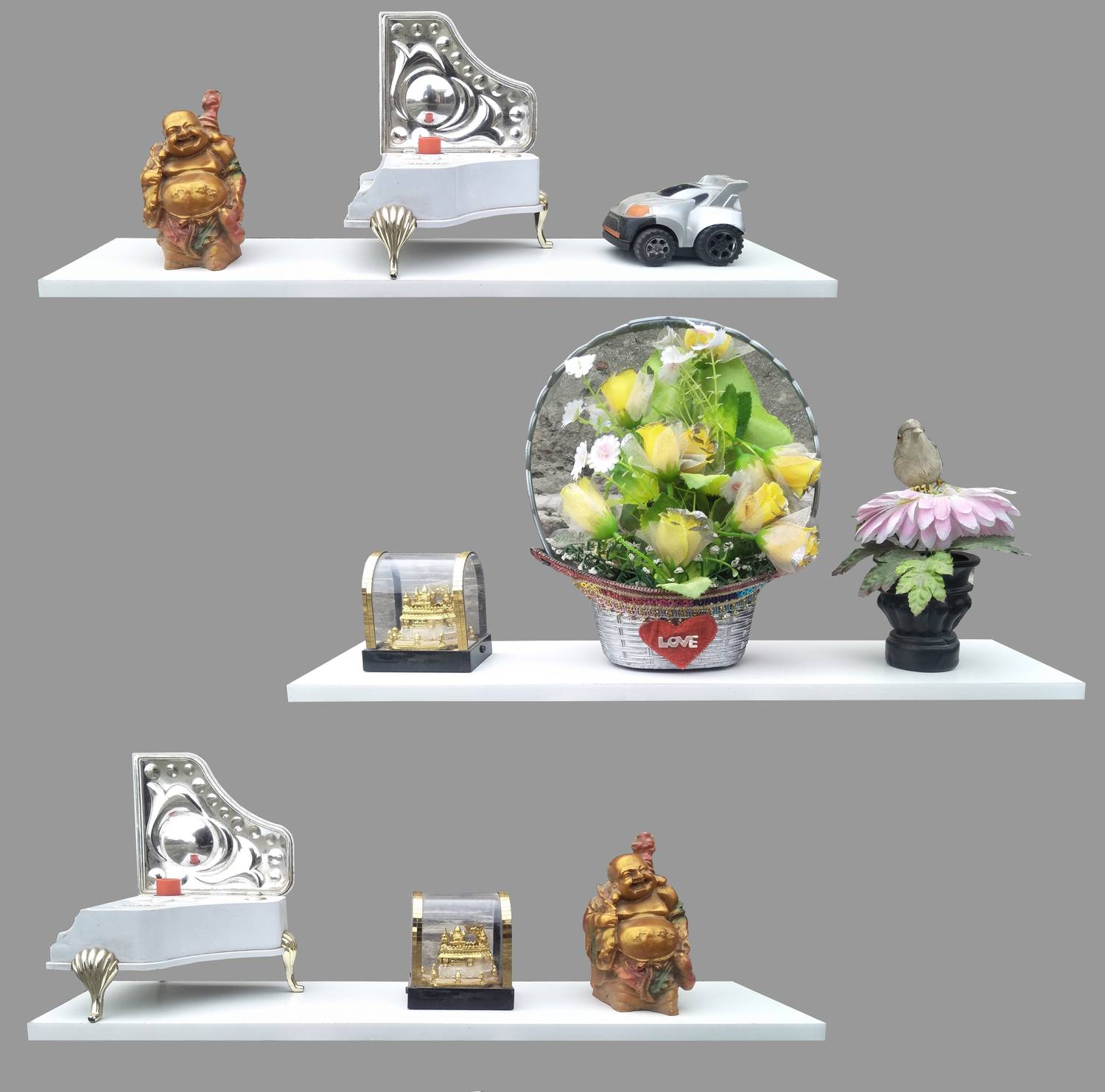 SOKHI Wooden Wall Shelf White - Image 5