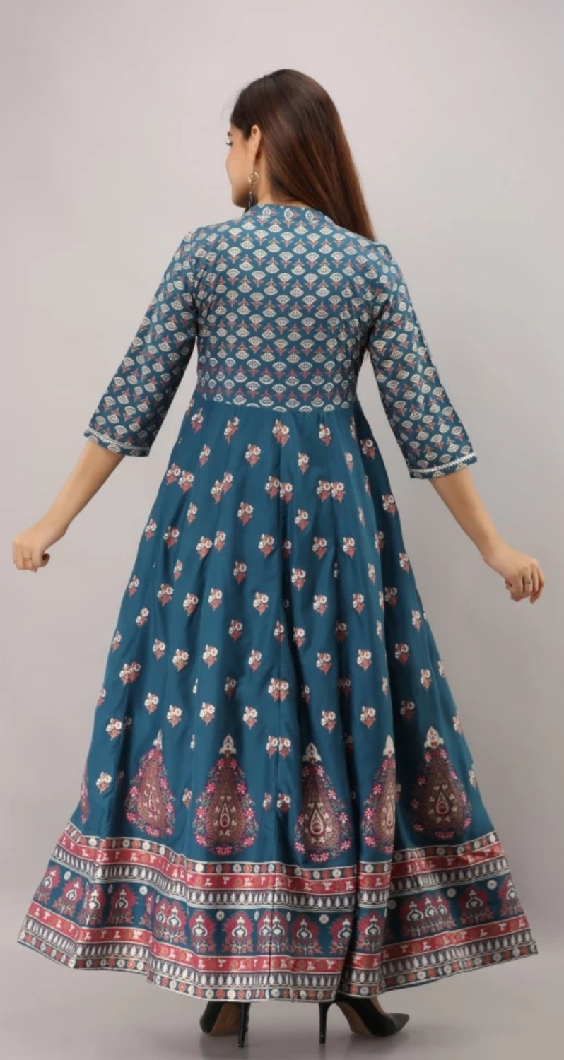 Image of Khushboo Fashion Women Printed Anarkali Kurta