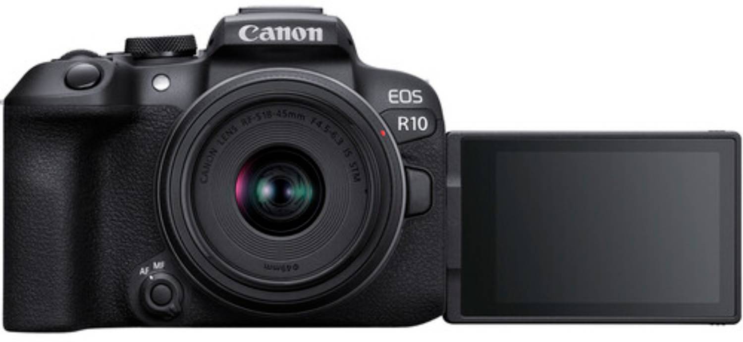 Canon EOS R10 Mirrorless Camera Body with RF-S 18 - 45 mm f/4.5