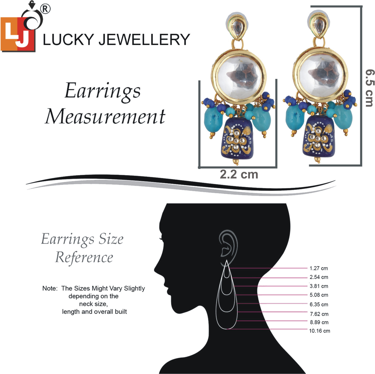 Image of Lucky Jewellery Copper Gold-plated Multicolor Jewellery Set