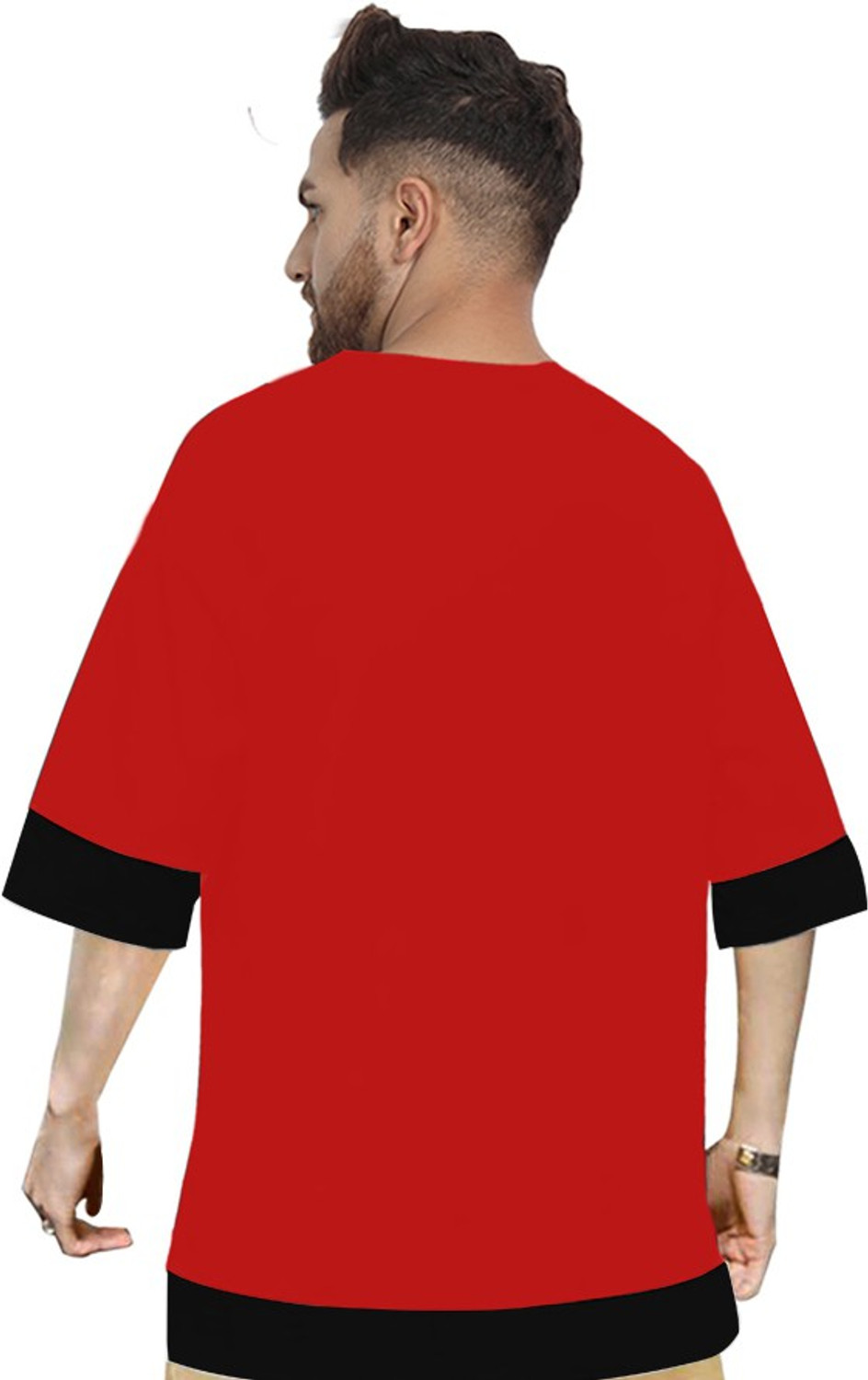 Image of JUGULAR Printed Men Round Neck Red T-Shirt