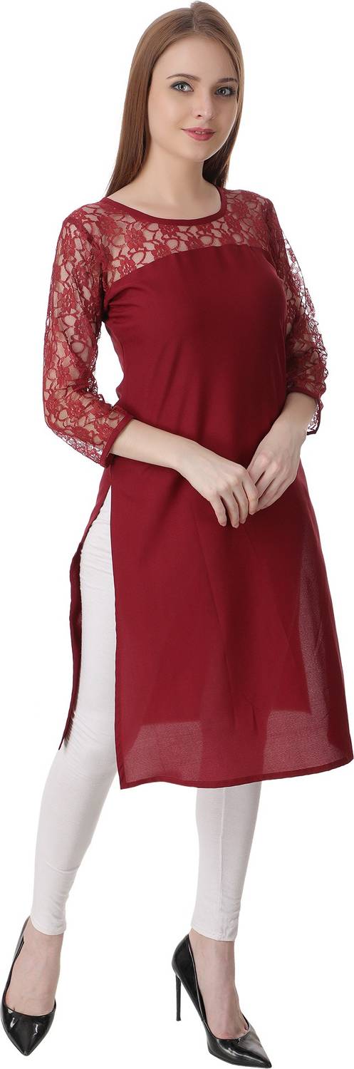 aayesha enterprises Women Solid A-line Kurta