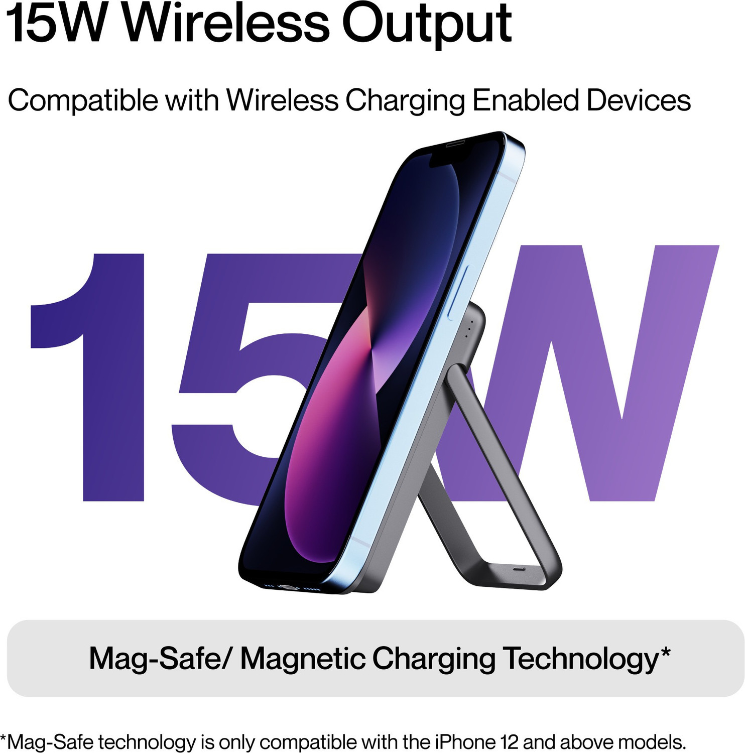 Image of Ambrane 10000 mAh 22.5 W Wireless Power Bank