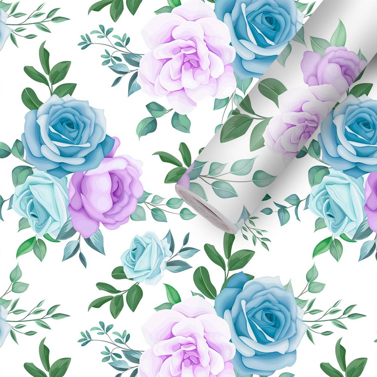BDM 200 cm Wallpaper Rolls For Home Decoration Wall Sticker for Decor Flower (40x200CM) Self Adhesive Sticker