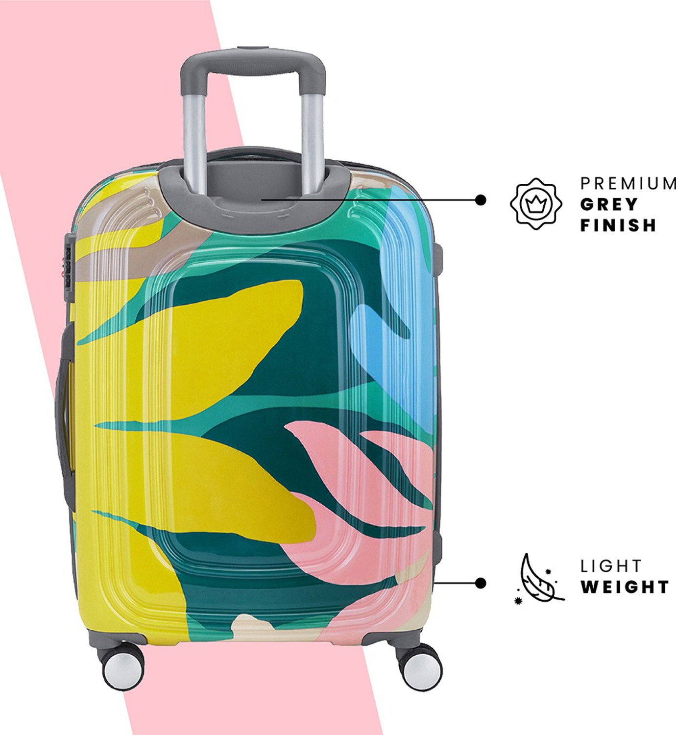 Image of Genie Large Check-in Suitcase (79 cm) 8 Wheels - FLORENTINE 79 - Multicolor