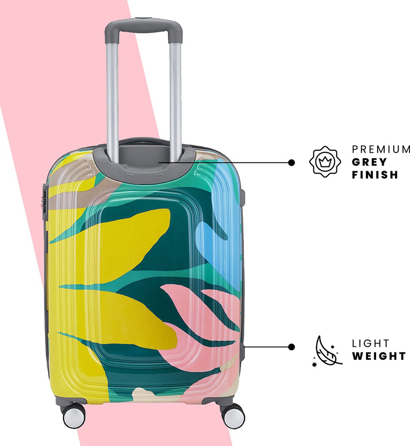 Image of Genie Small Cabin Suitcase (55 cm) 8 Wheels - FLORENTINE 55 - Multicolor