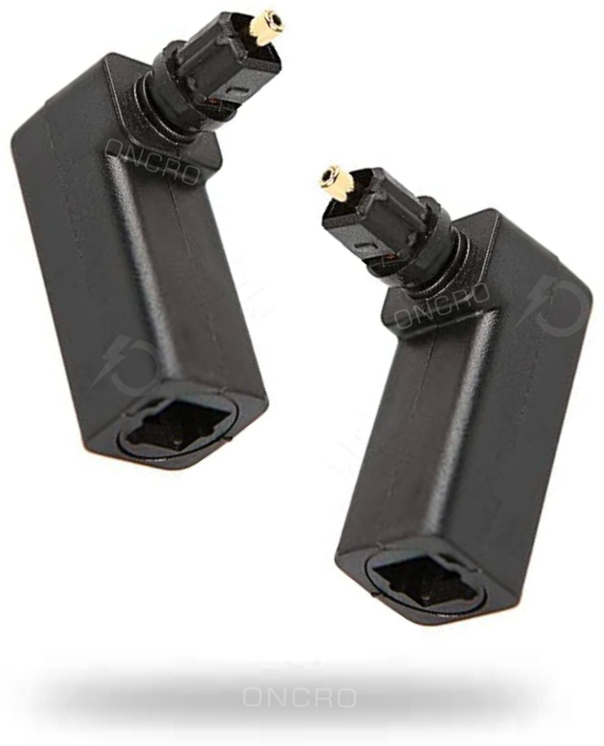 ONCRO TV-out Cable 90 degree optical adapter right angle digitalfiber connector 360 toslink coupler