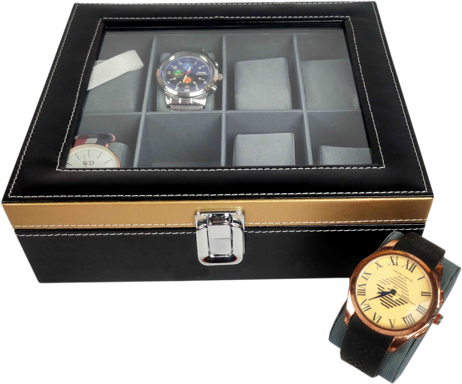Image of Galaxy Craft Black and Tan Watchcase Watch Box