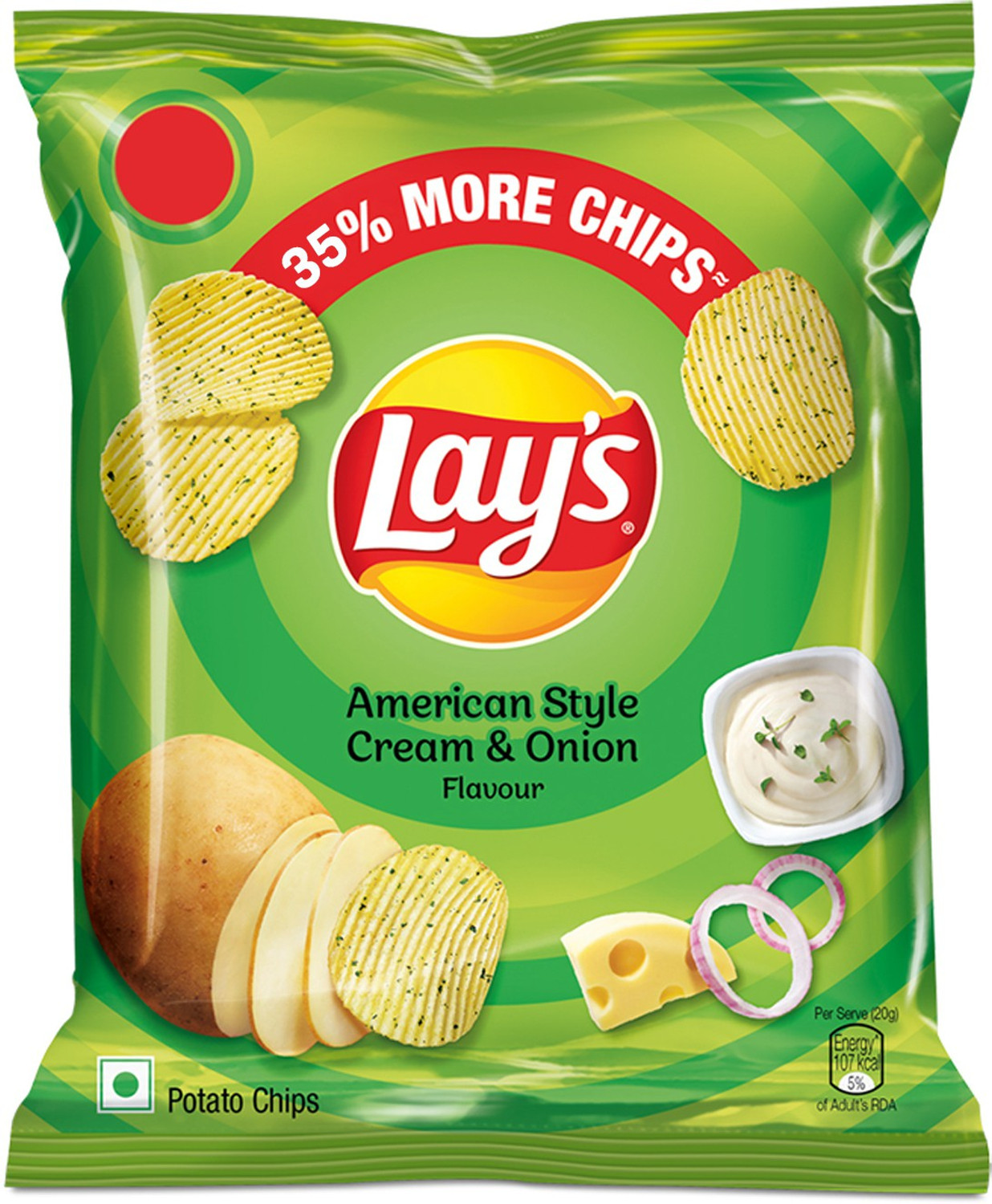 Image of Lay's American Style Cream and Onion Flavour Chips