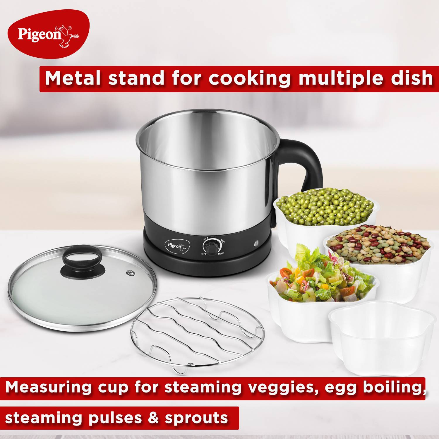 Pigeon Favourite Multi Cooker Electric Kettle - Image 2