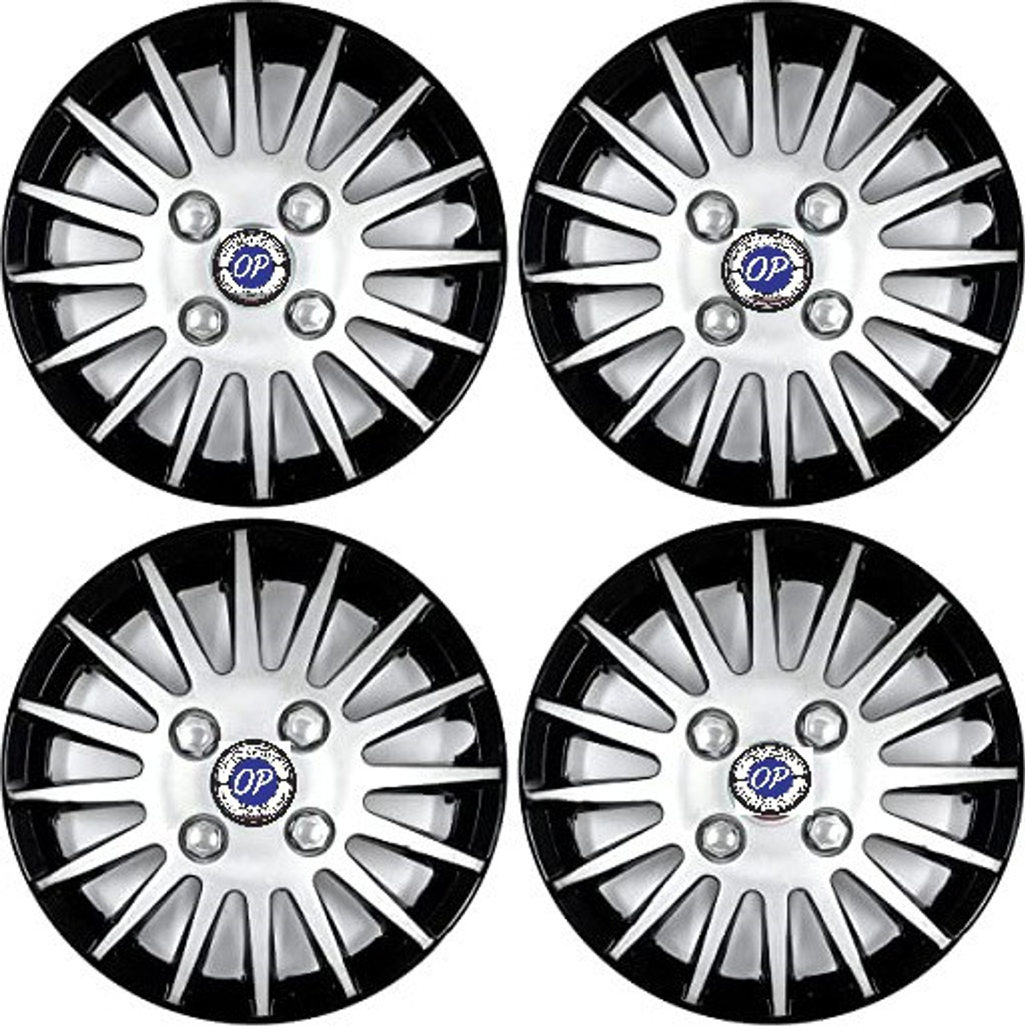 Image of soni enterprises 12INCH SILVER BLACK WHEEL COVER FOR Maruti Omni VAN CAR Wheel Cover For Universal For Car Universal For Car