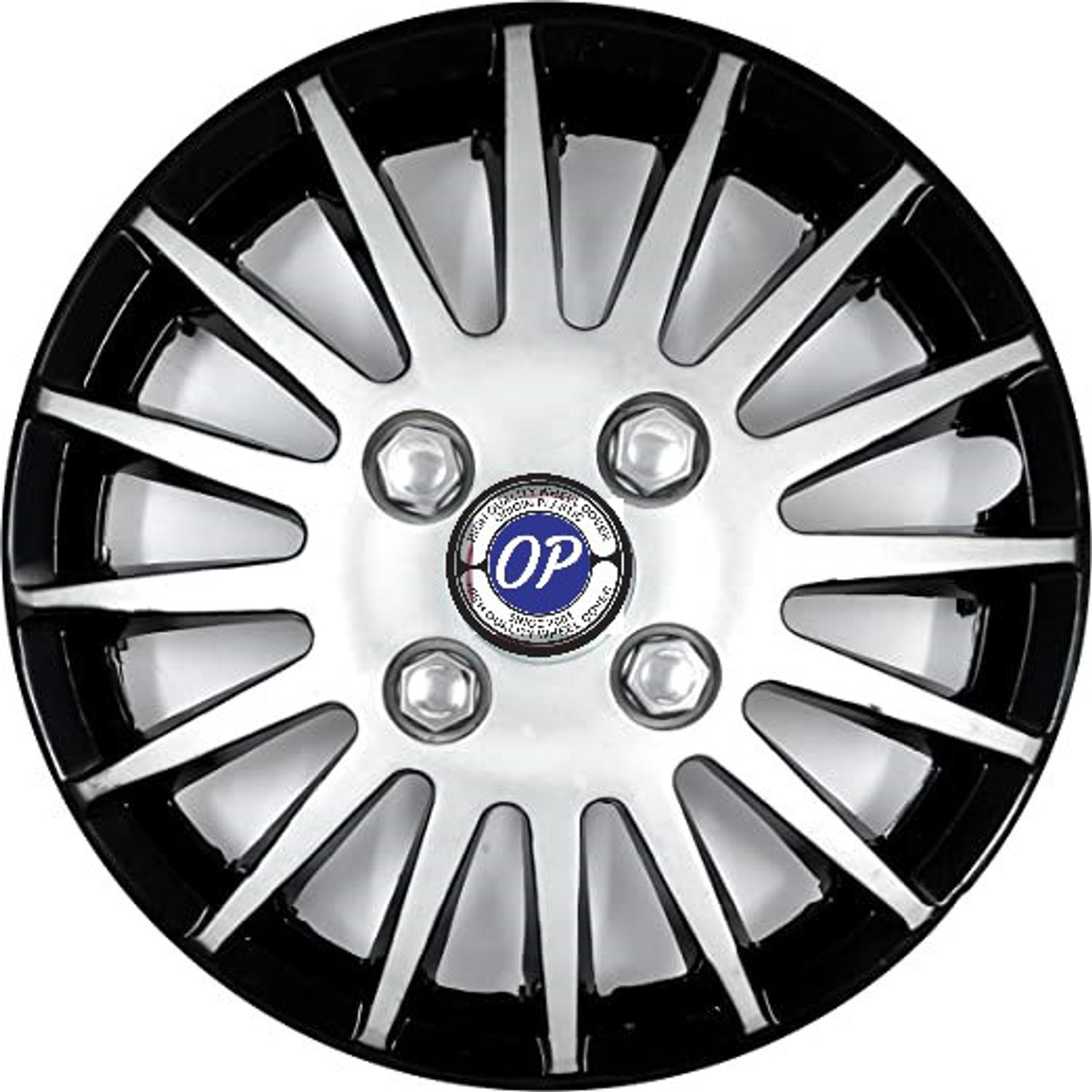Image of soni enterprises 12INCH SILVER BLACK WHEEL COVER FOR Maruti Omni VAN CAR Wheel Cover For Universal For Car Universal For Car
