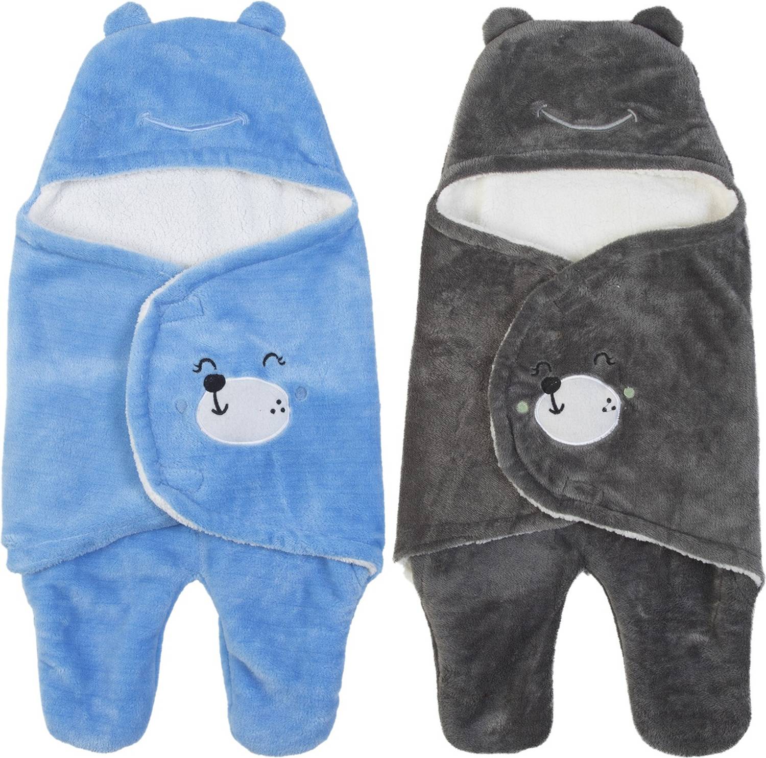 BABY ZONE Printed Single Hooded Baby Blanket for  AC Room