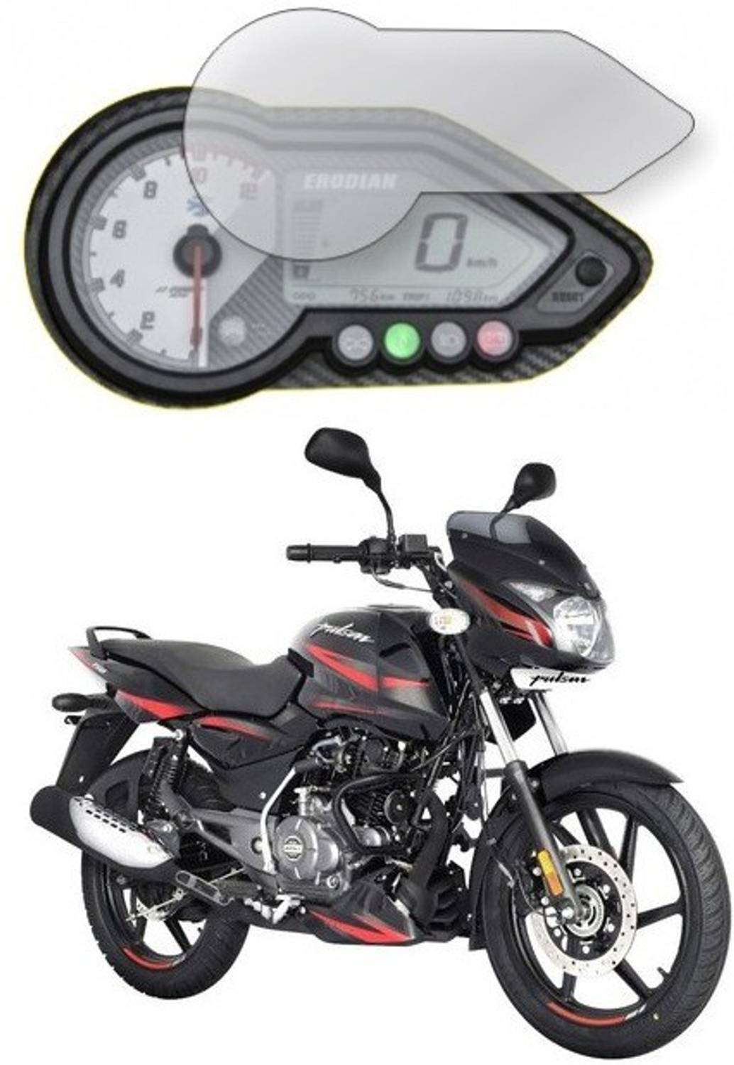 Wishguard Edge To Edge Tempered Glass for Speedometer of Bajaj Pu