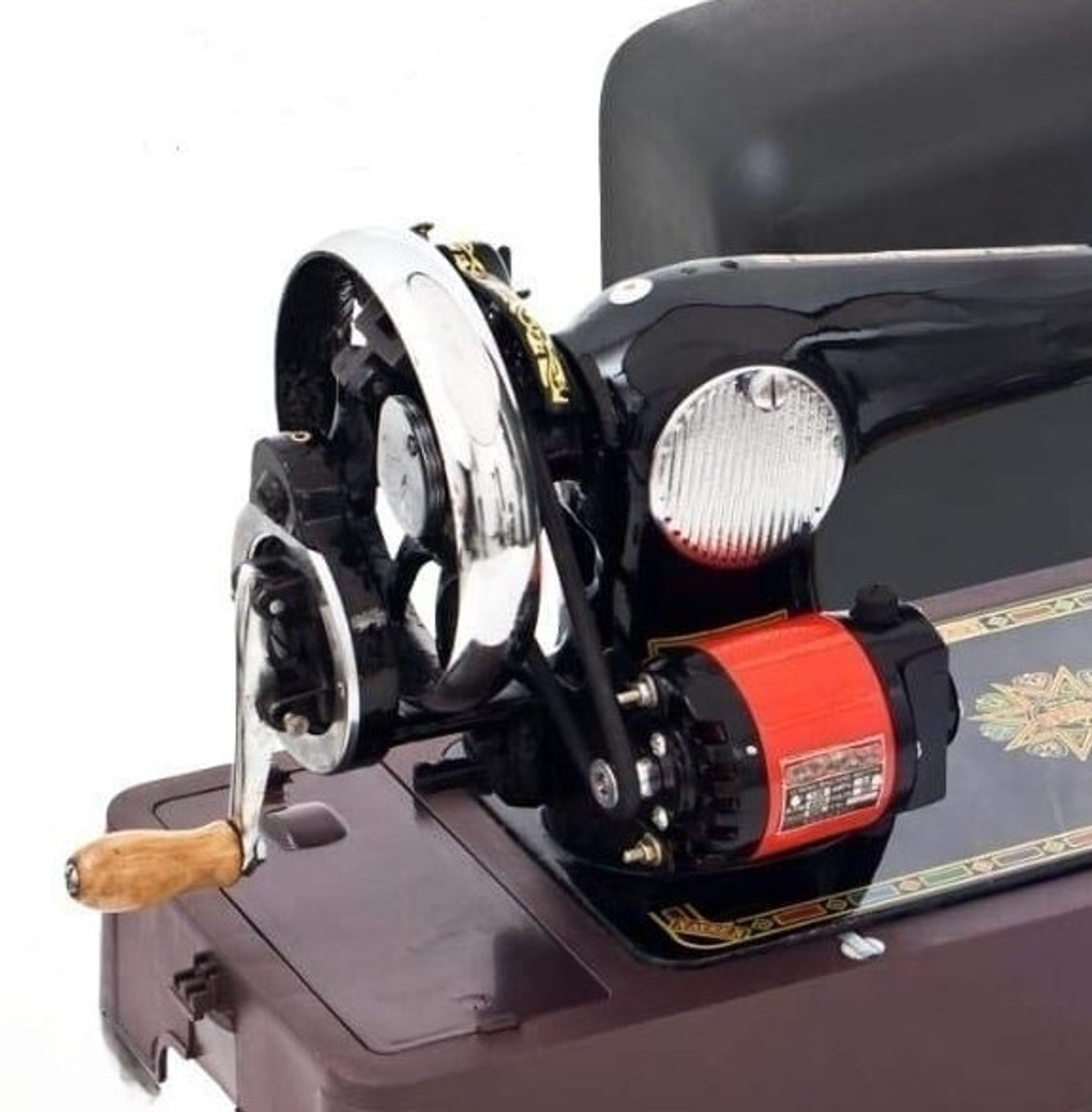 Image of Al-Faiz Mini (small in size)Sewing Machine Motor with Accelerator(100%pure copper) Electric Sewing Machine 100 built-in stitches 4500 SPM 6 Months Warranty gray