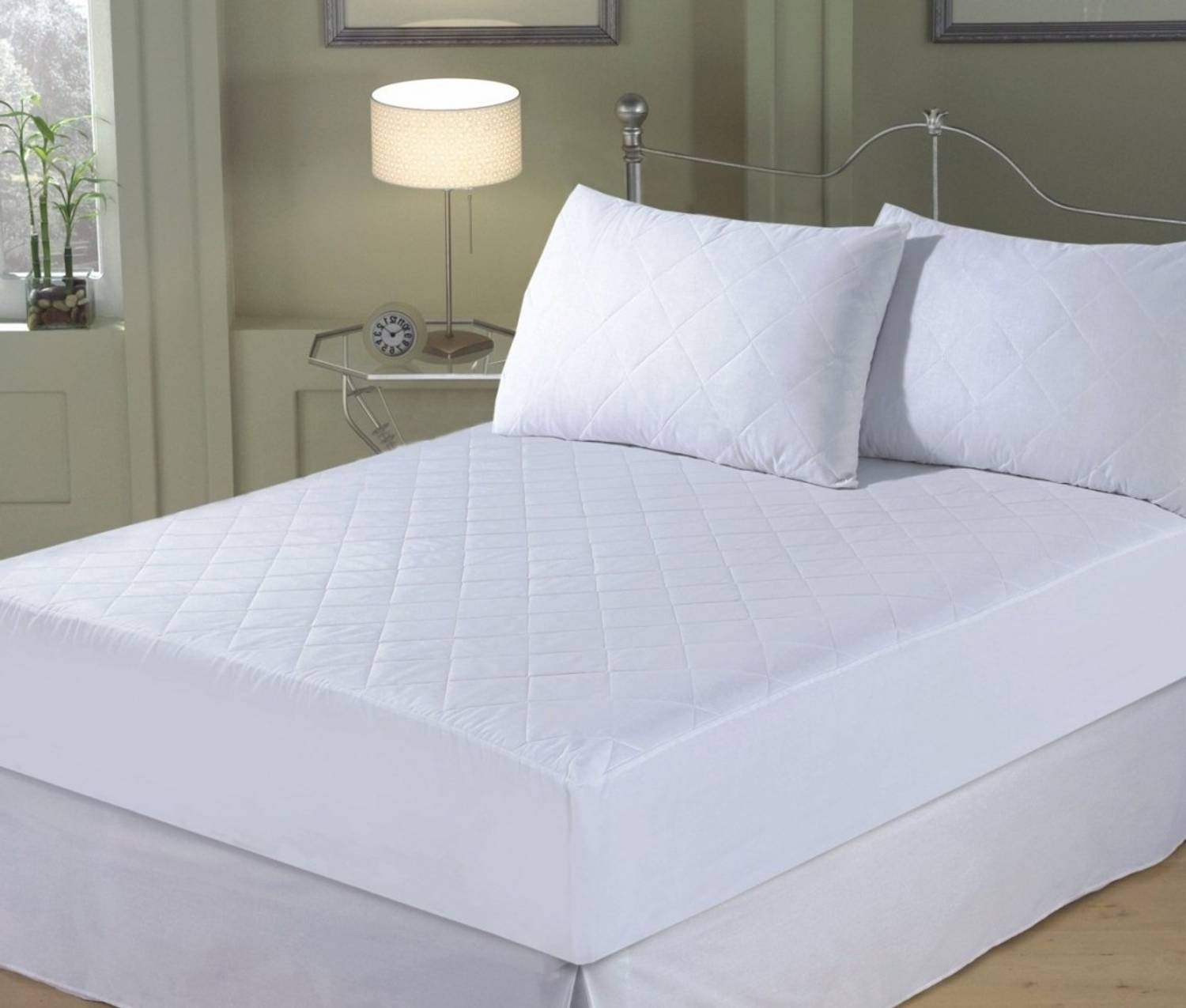 Adithya King Size Fitted Cotton Breathable, Stretchable, Waterproof Mattress Cover