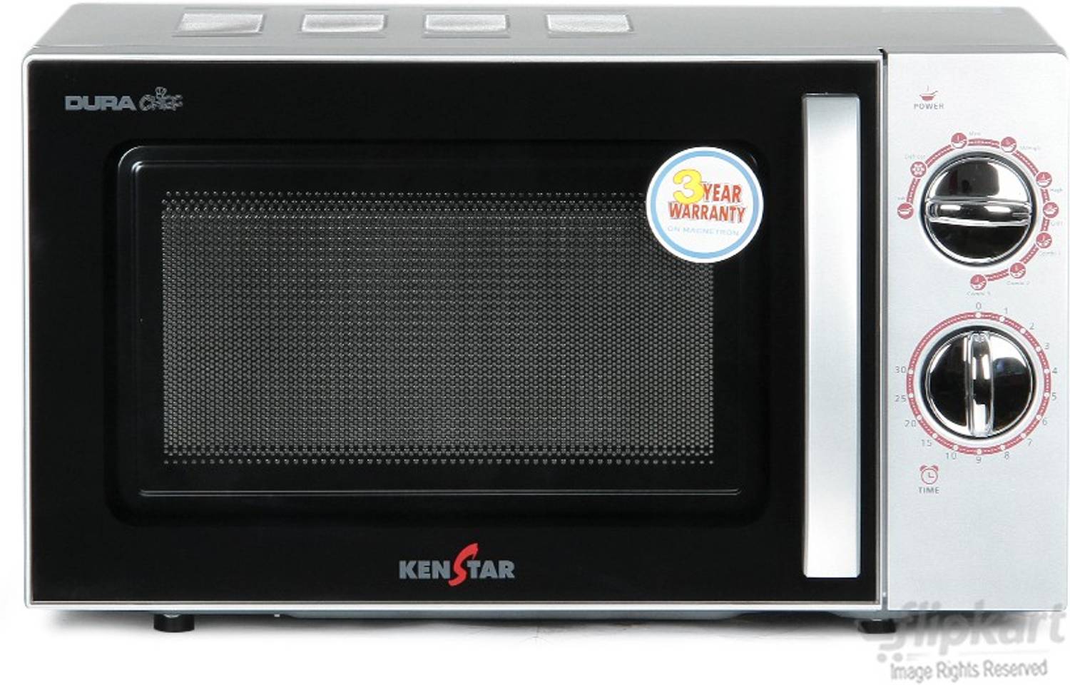 Kenstar 17 L Grill Microwave Oven (KM20GSCN, silver)