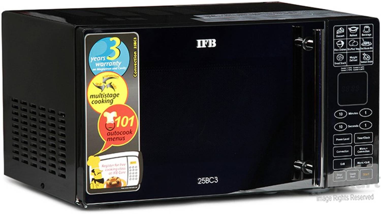 IFB 25 L Convection Microwave Oven (25BC3, Black)