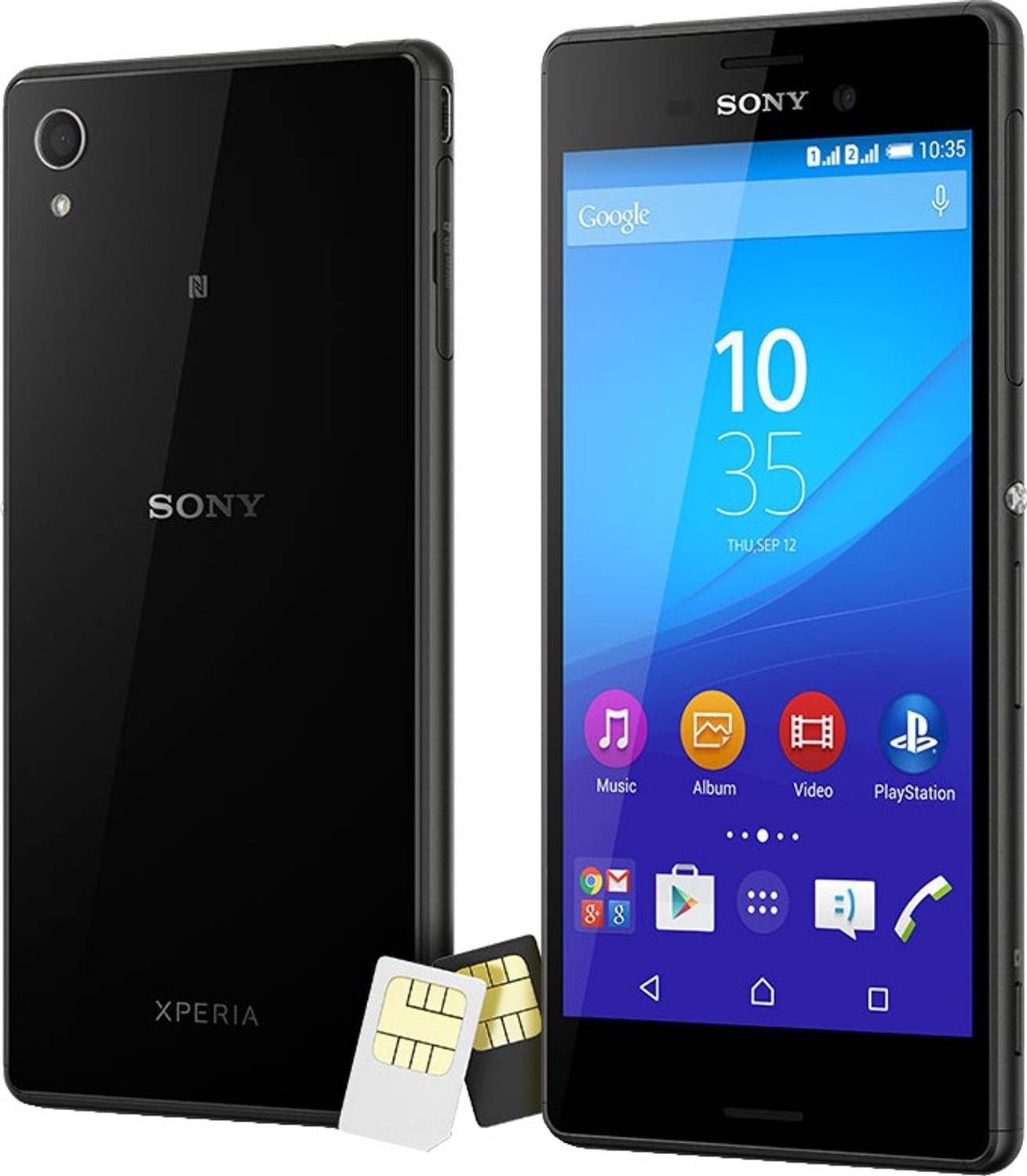 Sony Xperia M4 Aqua Dual (Black, 16 GB) (2 GB RAM)