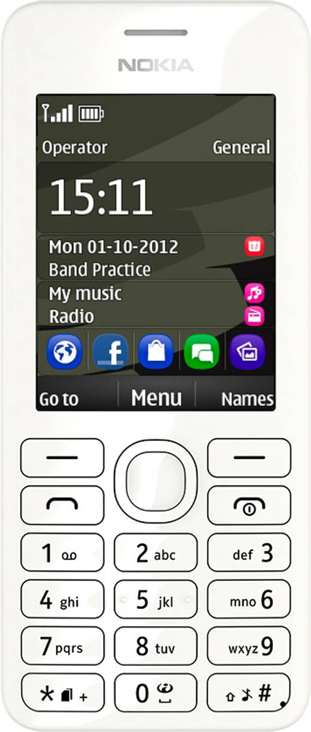 Nokia Asha 206 (White)