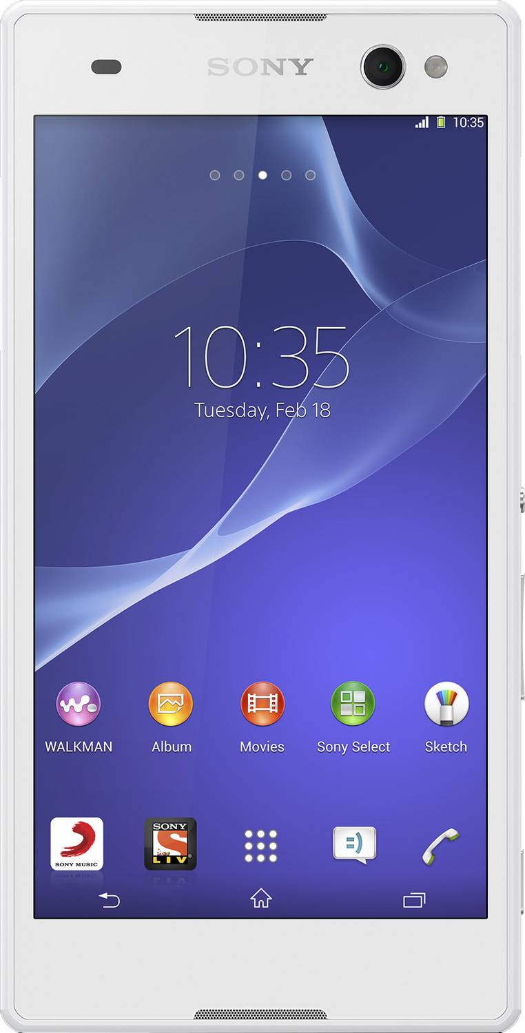 Sony Xperia C3 (Snow White, 8 GB) (1 GB RAM)