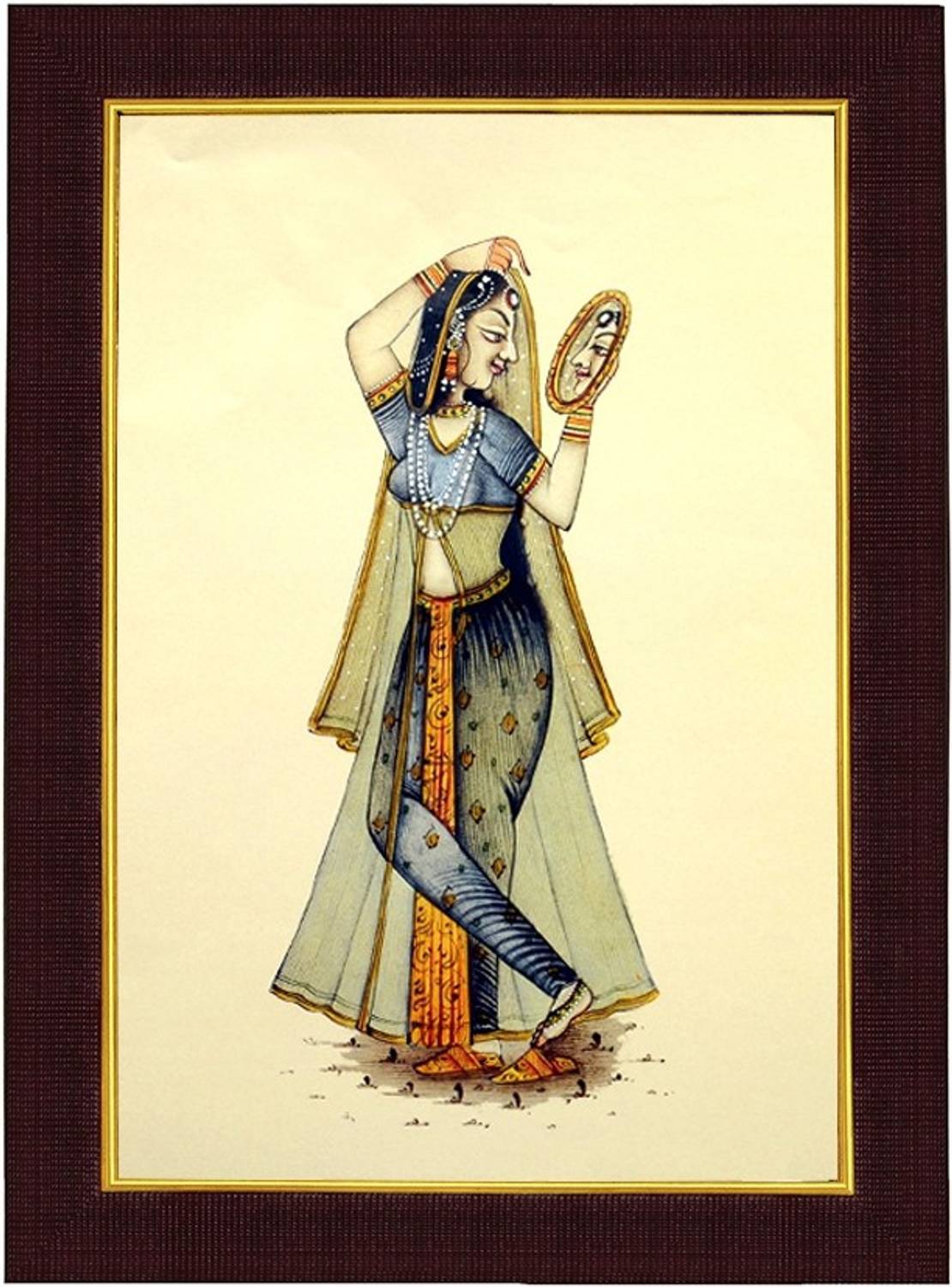 画家　K.キ Janki Unique Beautiful wall picture Canvas 11.81 inch x 9.65 inch