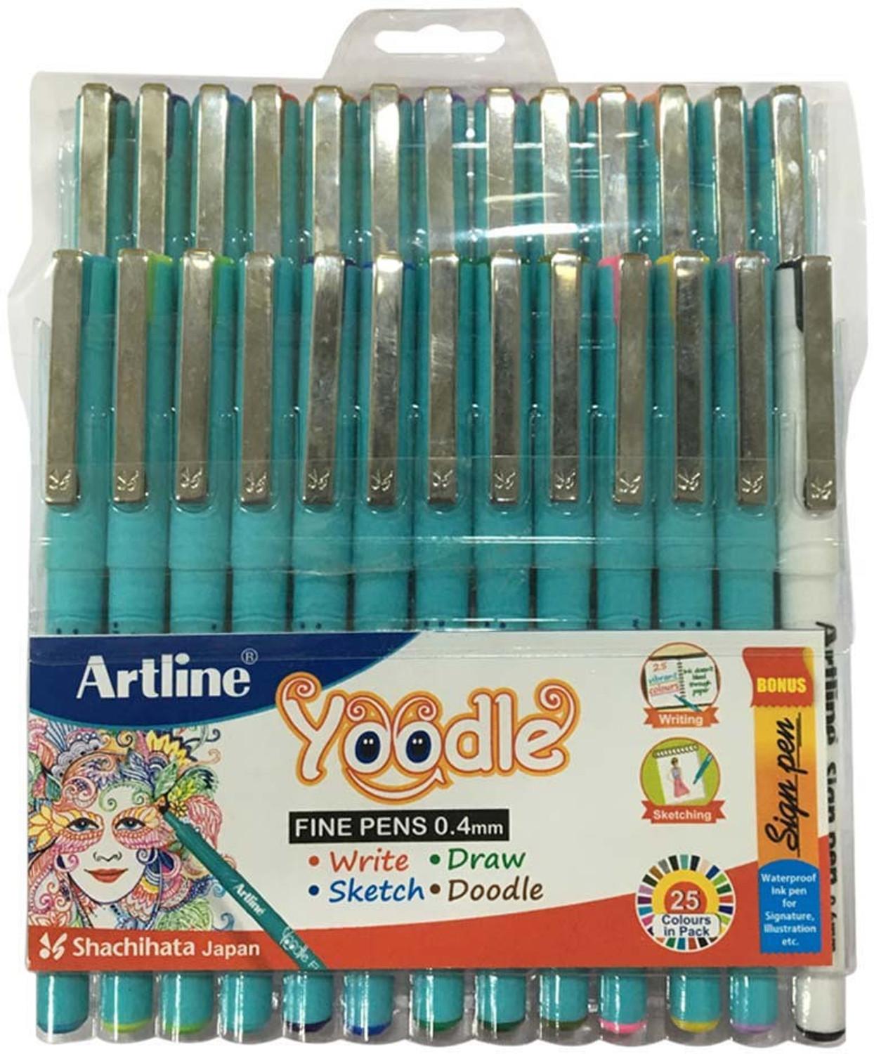 Image of Artline Yoodle 0.4MM Fineliner Pen