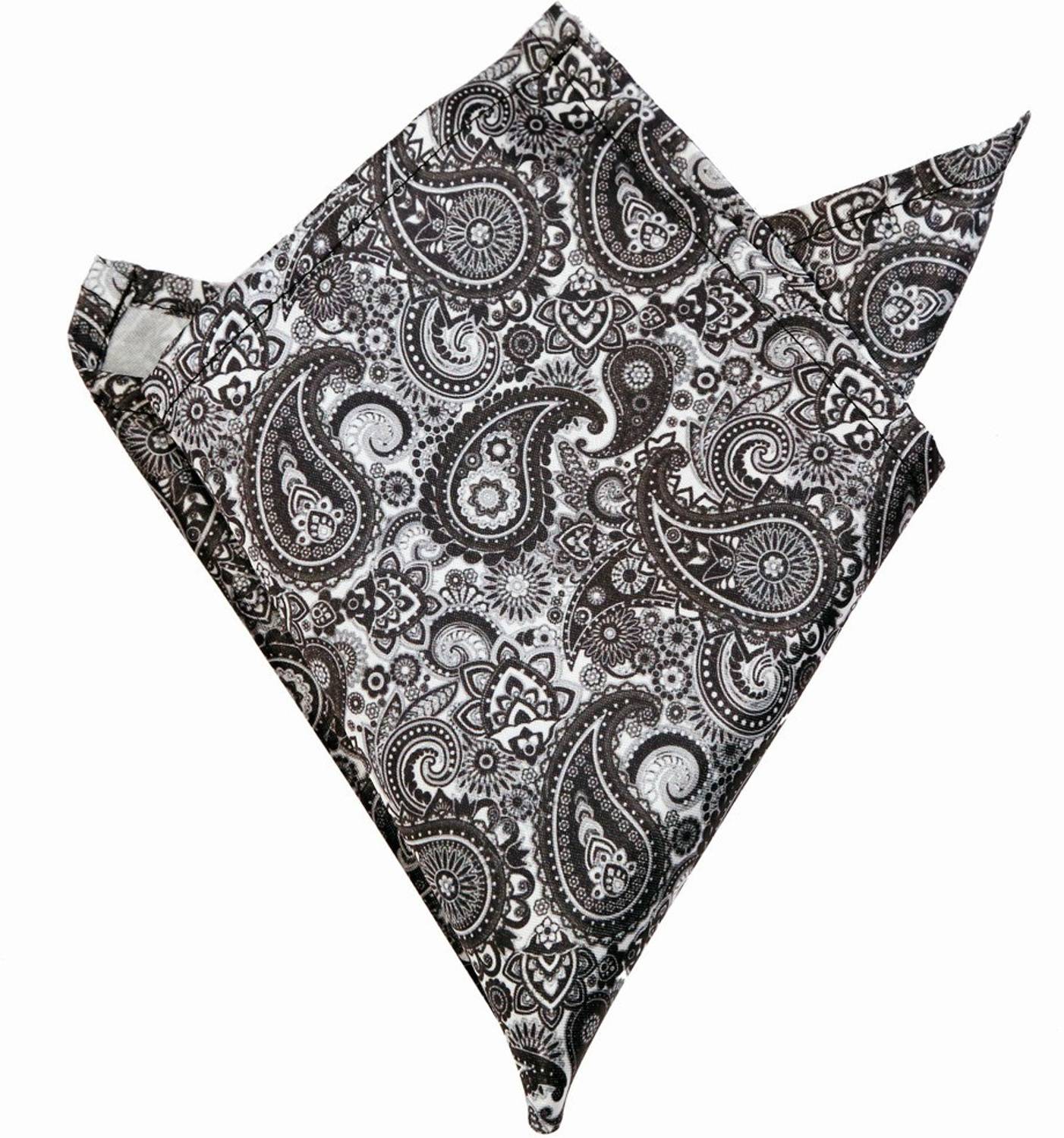Blacksmithh Floral Print Satin Blend Pocket Square