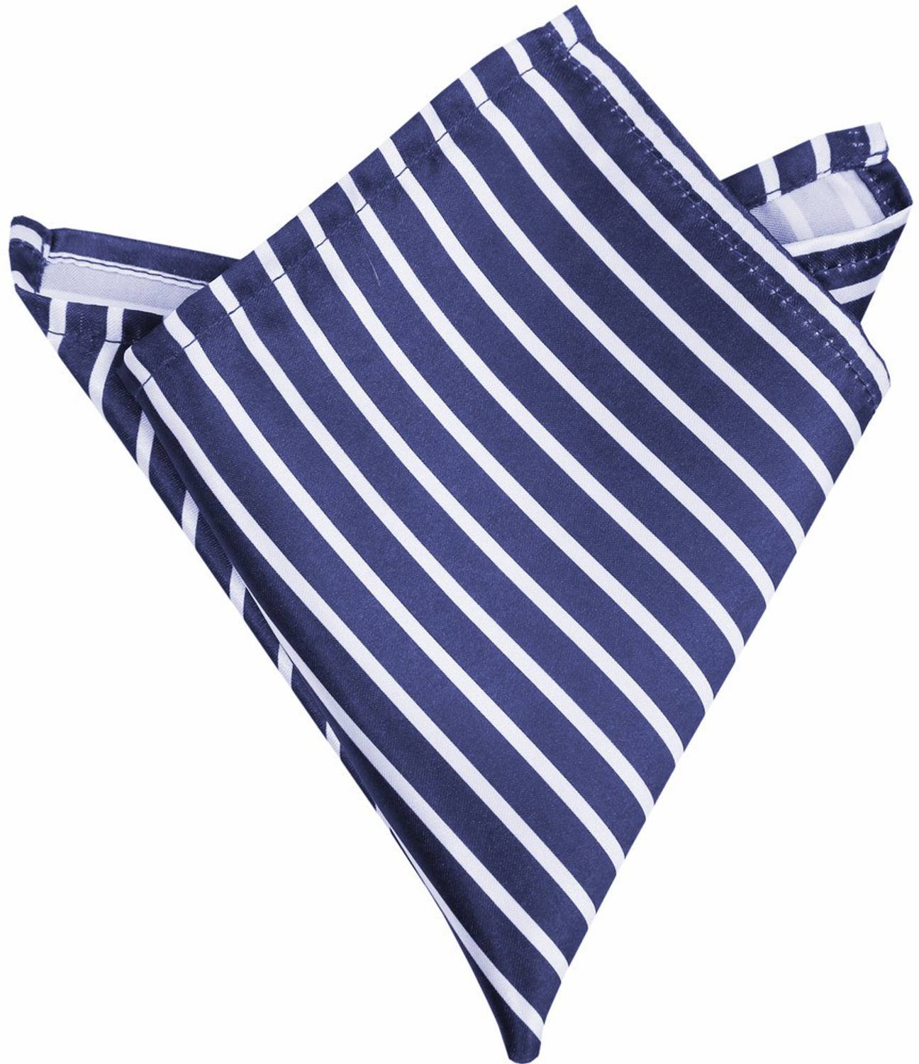 Blacksmithh Striped Satin Blend Pocket Square