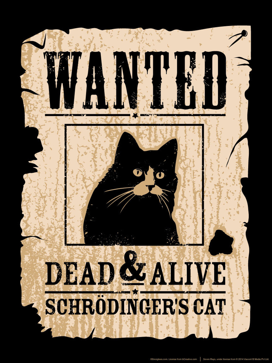 Image of bCreative Schrodingers Cat (Officially Licensed) Paper Print