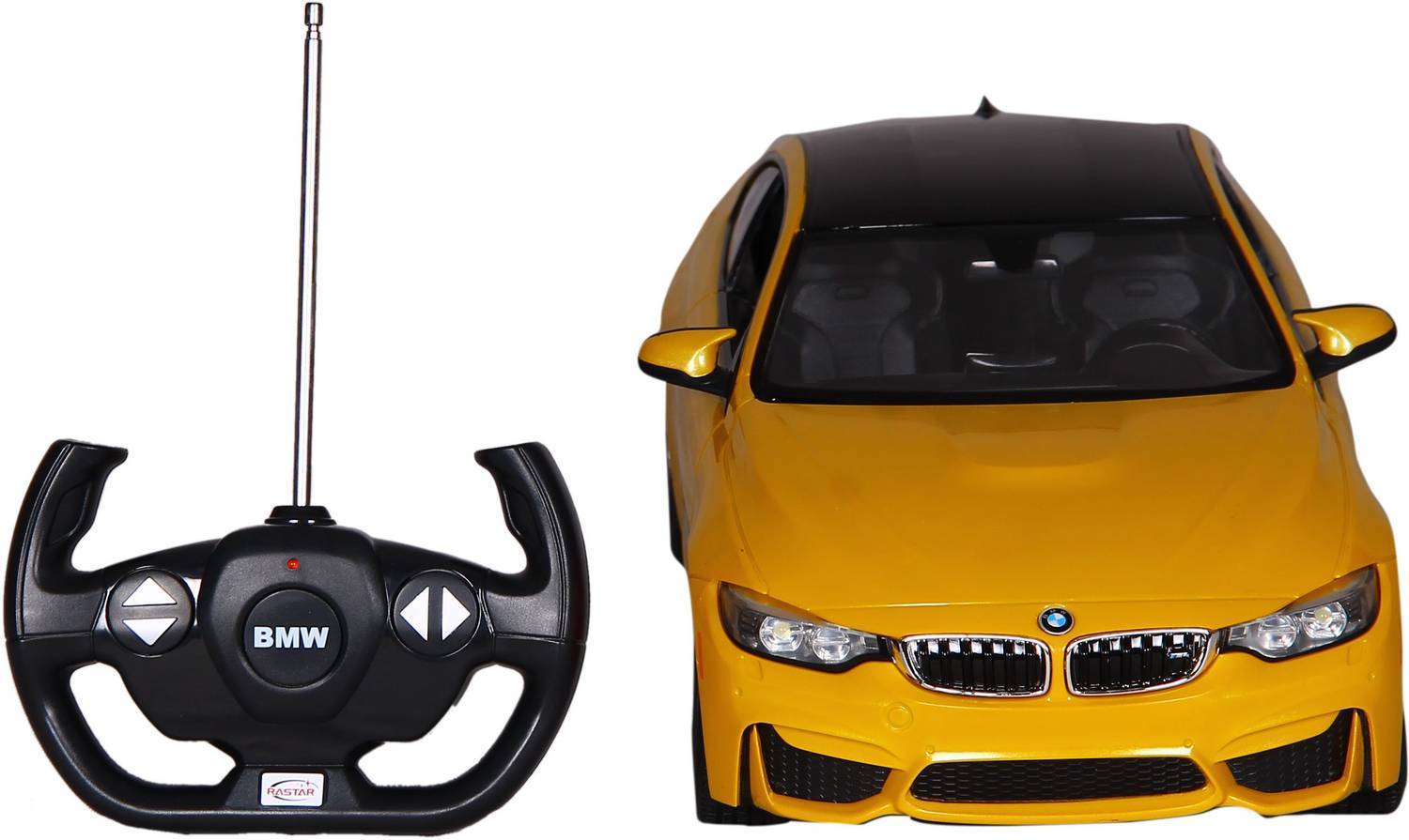 Toy House BMW M4 Coupe RC Scale Model Car, Yellow - Image 2