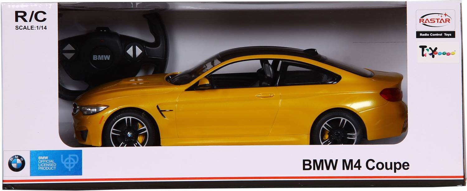 Toy House BMW M4 Coupe RC Scale Model Car, Yellow - Image 5