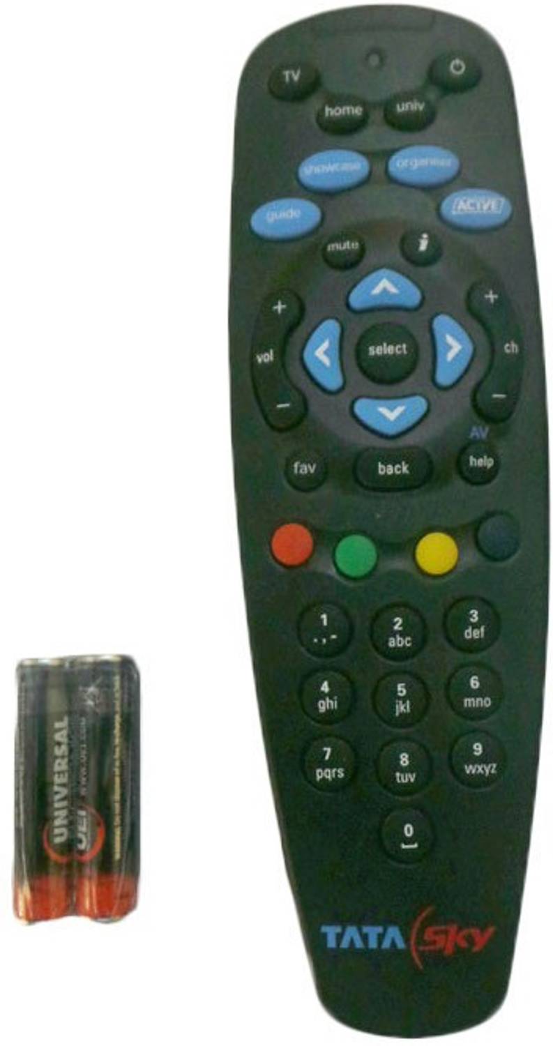 Tata Sky Black Tata sky Remote Controller (Black)