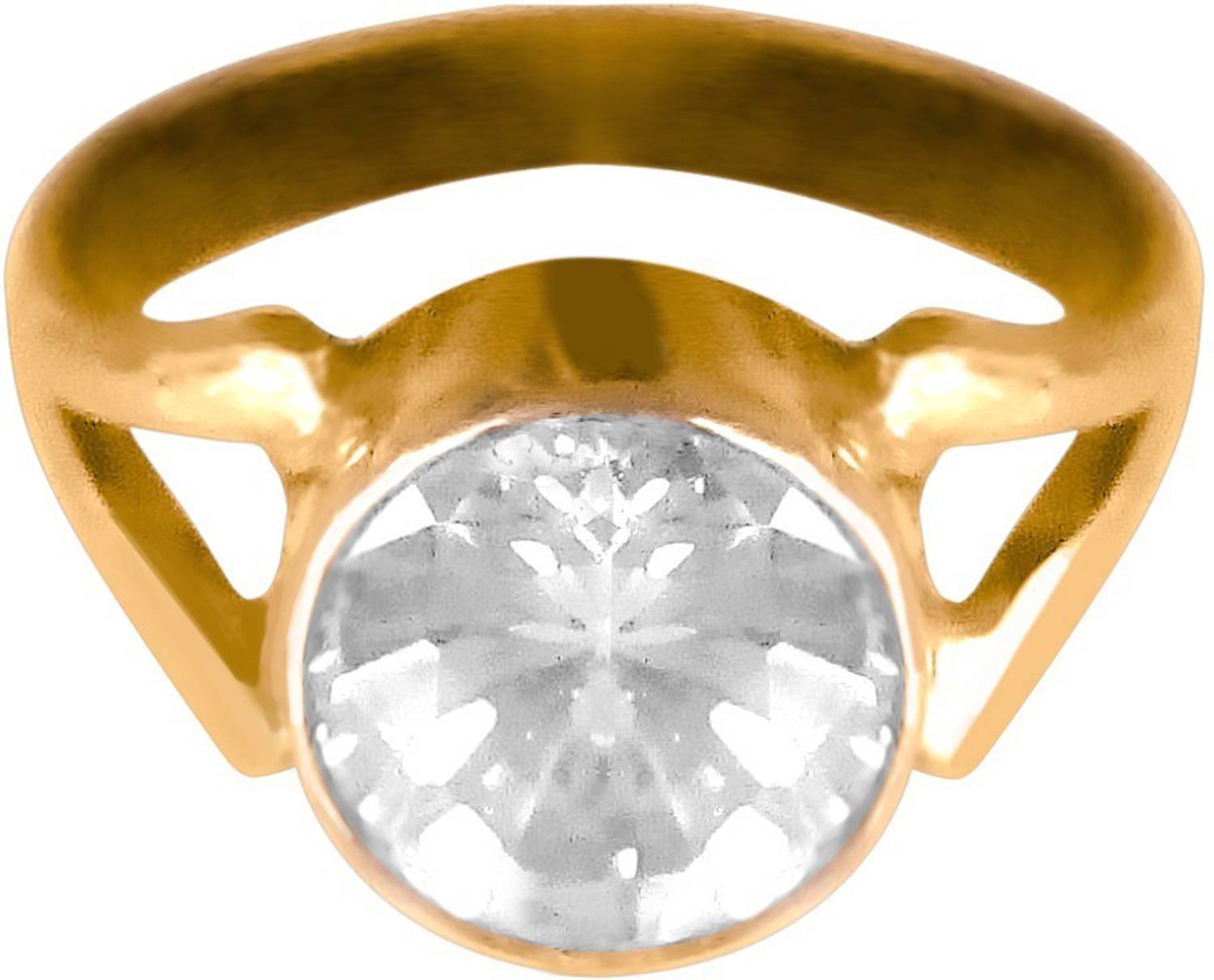 Asian Gems & Jewels 5 Dhaatu Alloy, Metal Zircon Ring