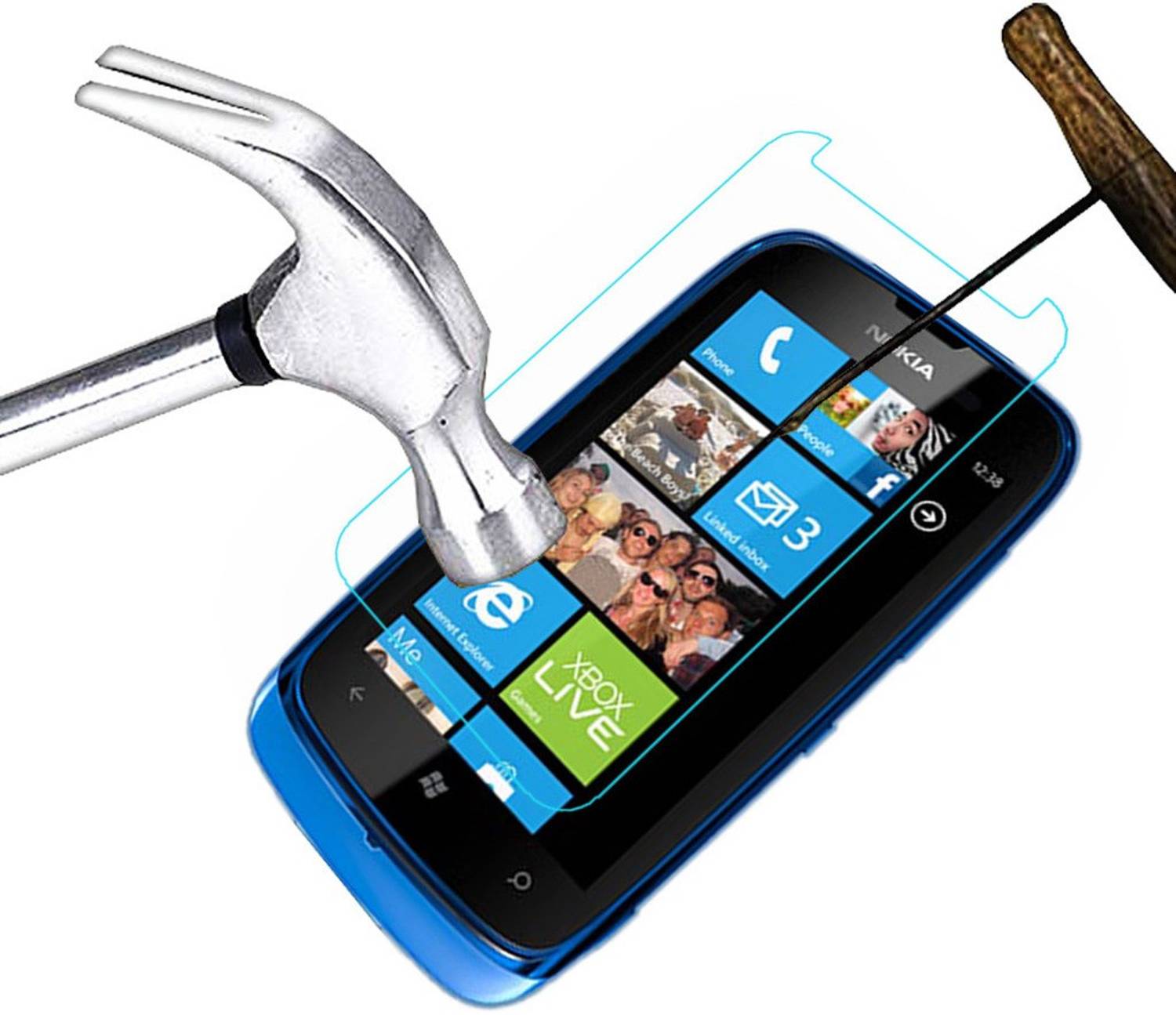 ACM Tempered Glass Guard for Nokia Lumia 610