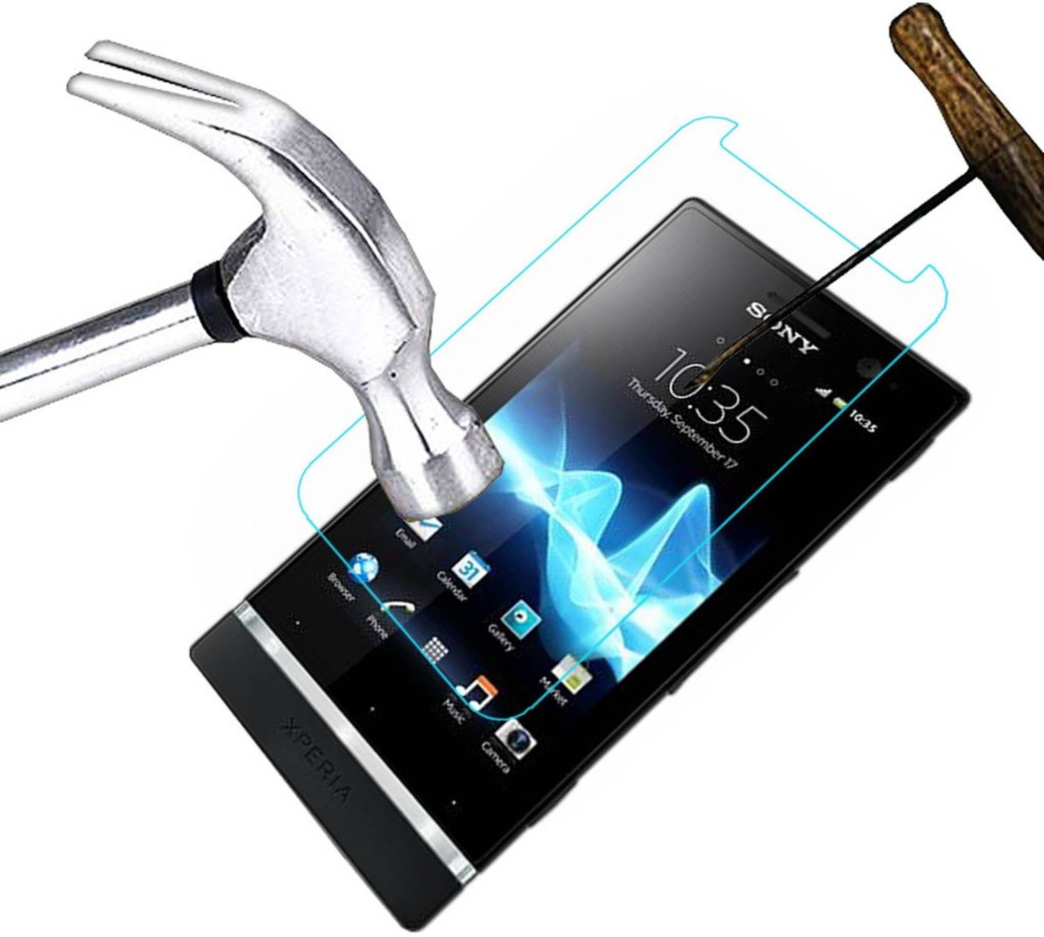 ACM Tempered Glass Guard for Sony Xperia P Lt22i