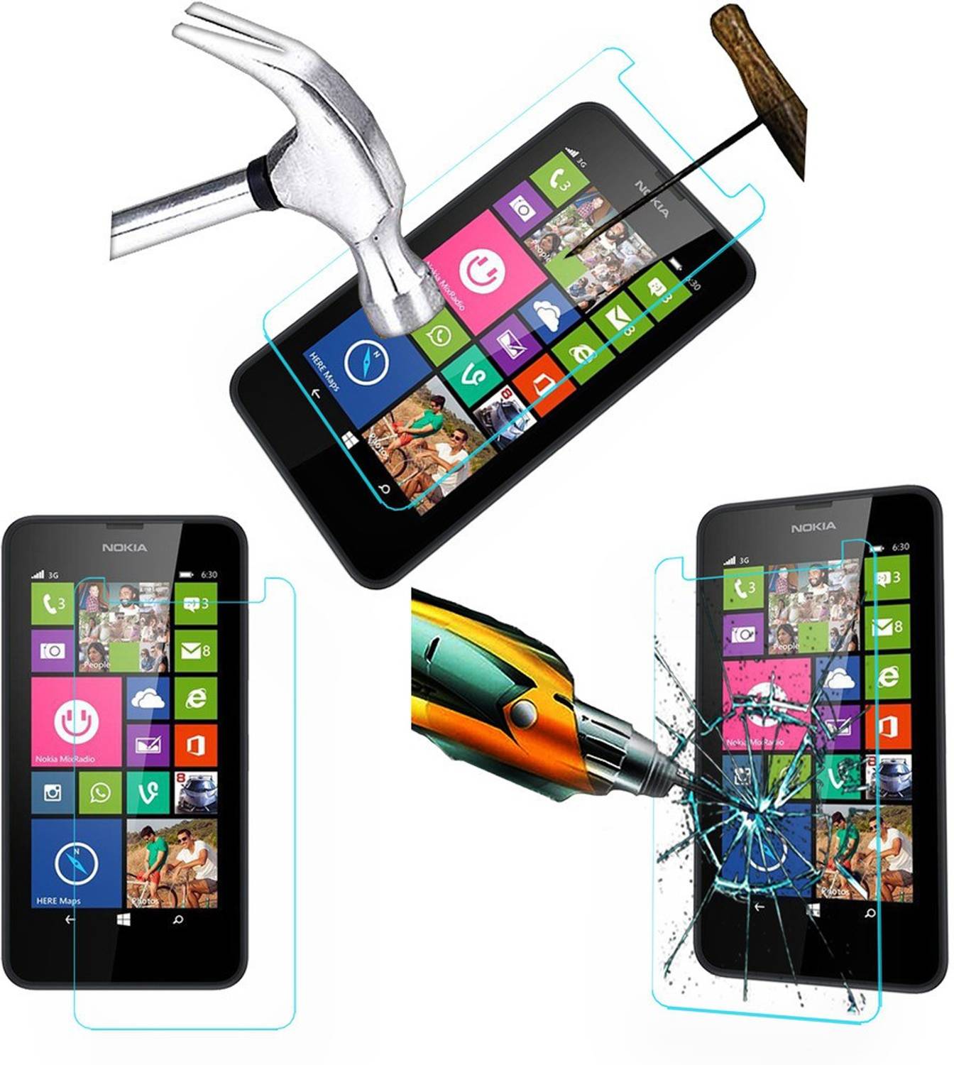 ACM Tempered Glass Guard for Nokia Lumia 630