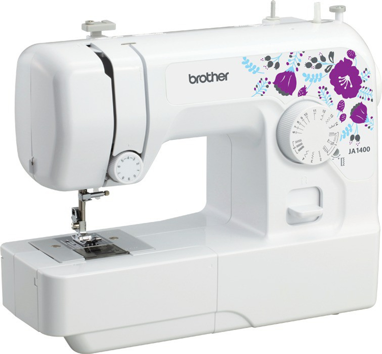 Image of brother JA 1400 Electric Sewing Machine 14 built-in stitches 750 SPM White