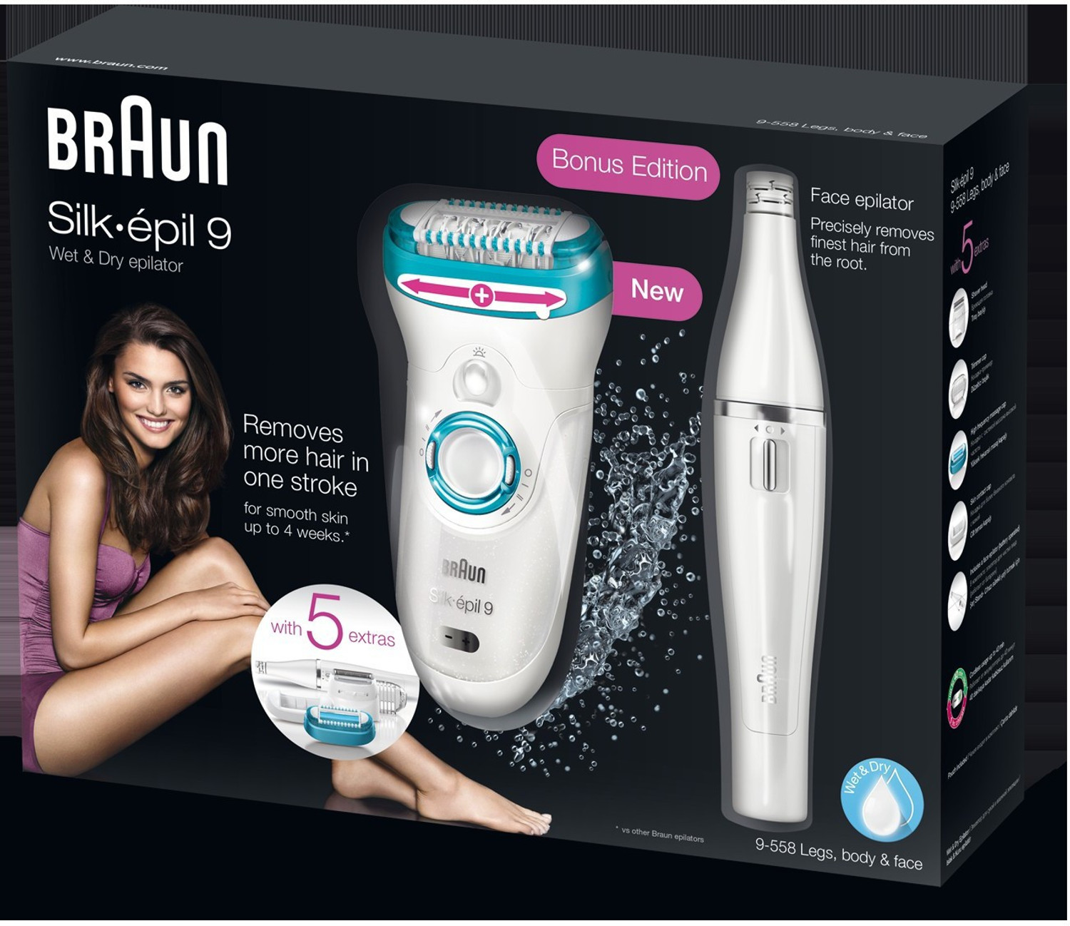 Image of Braun 9-558 Cordless Epilator